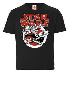 LOGOSHIRT T-Shirt X-Wings mit großem Star-Wars-Frontprint