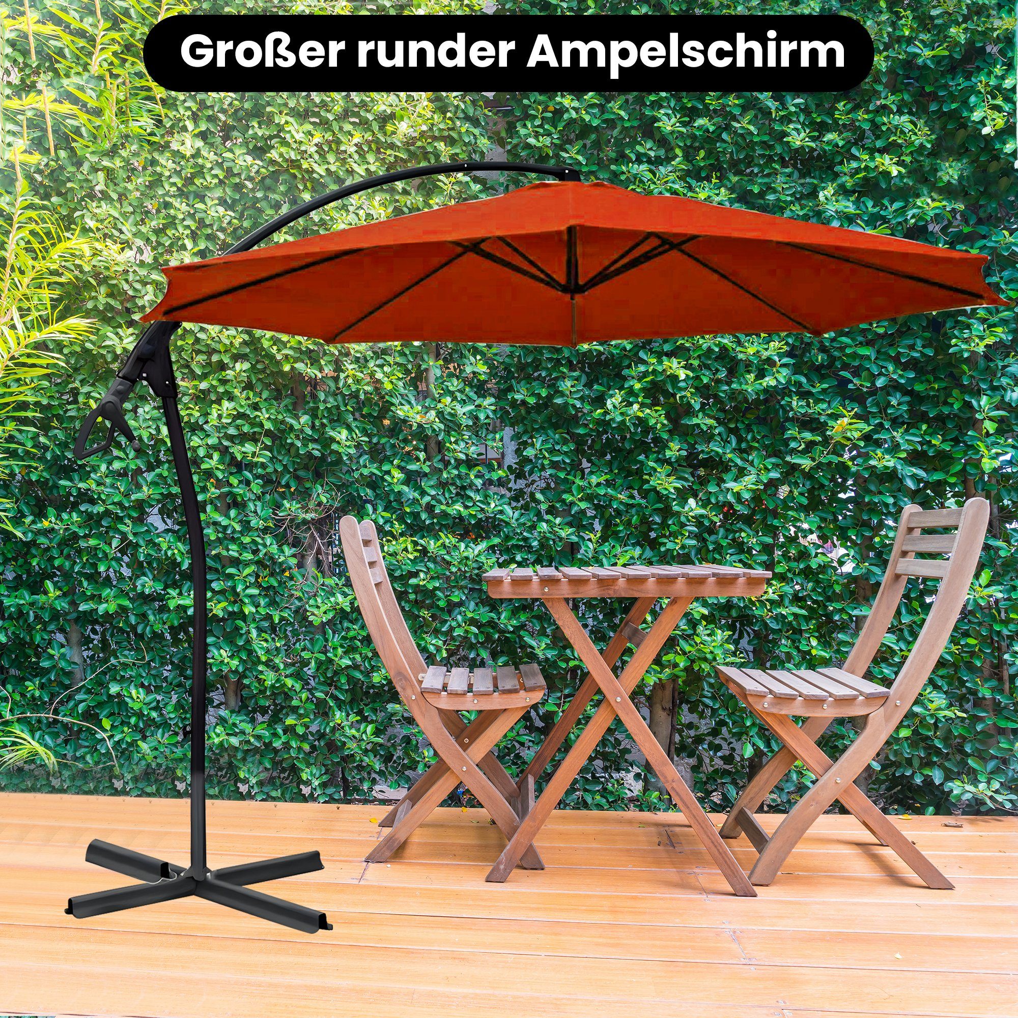 habeig Ampelschirm WASSERDICHT Ampelschirm 3m Marktschirm günstig online kaufen