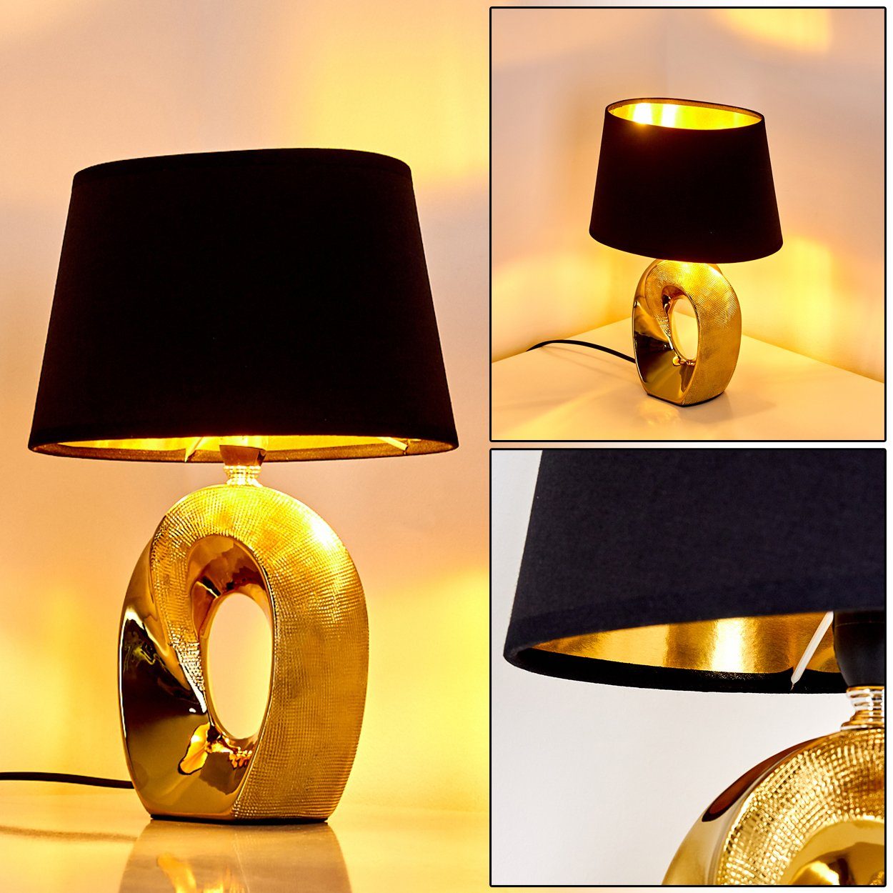 hofstein Tischleuchte Nacht Schreib Tisch Lese Lampen Schlaf Wohn Zimmer Ra günstig online kaufen