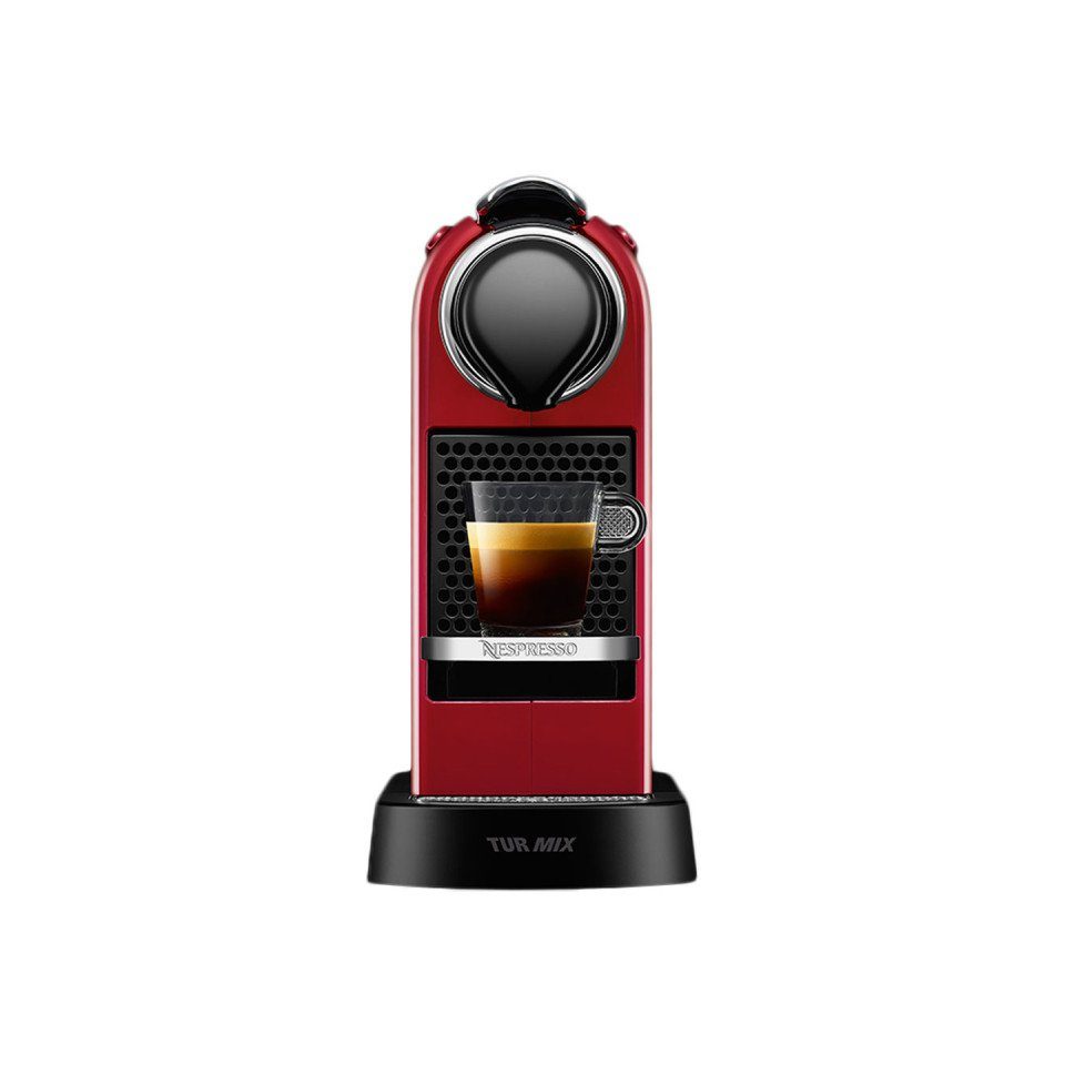 Kaffeemaschine Nespresso Kapselmaschine Nespresso Citiz Cherry Red