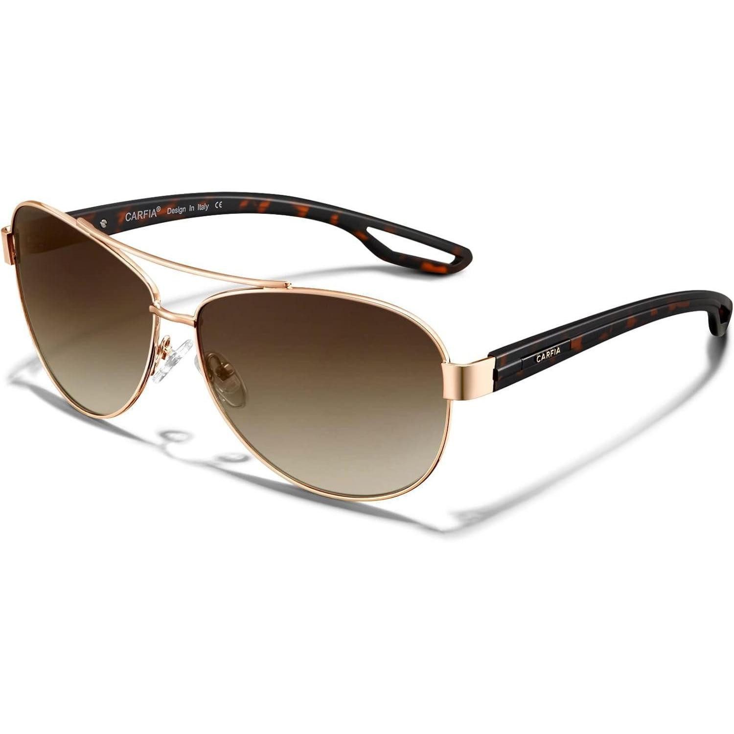 LuxusKollektion Pilotenbrille Sonnenbrille Retro Polarisiert Rahmen Braun S günstig online kaufen