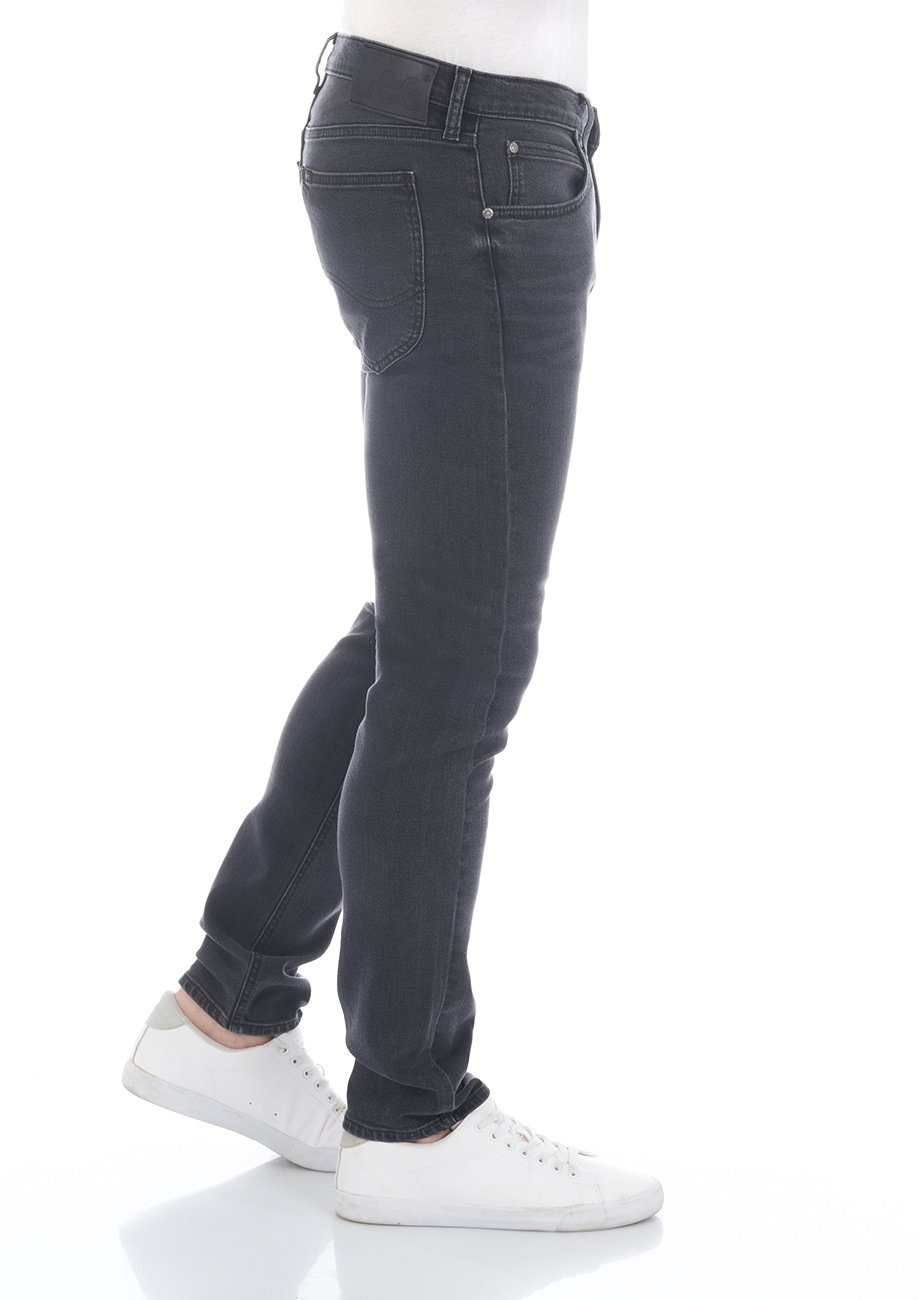 Tapered Hose (LSS2PCQJ3) Slim Tapered-fit-Jeans Jeanshose Grey Denim Fit Dark Stretch mit Luke Lee® Herren