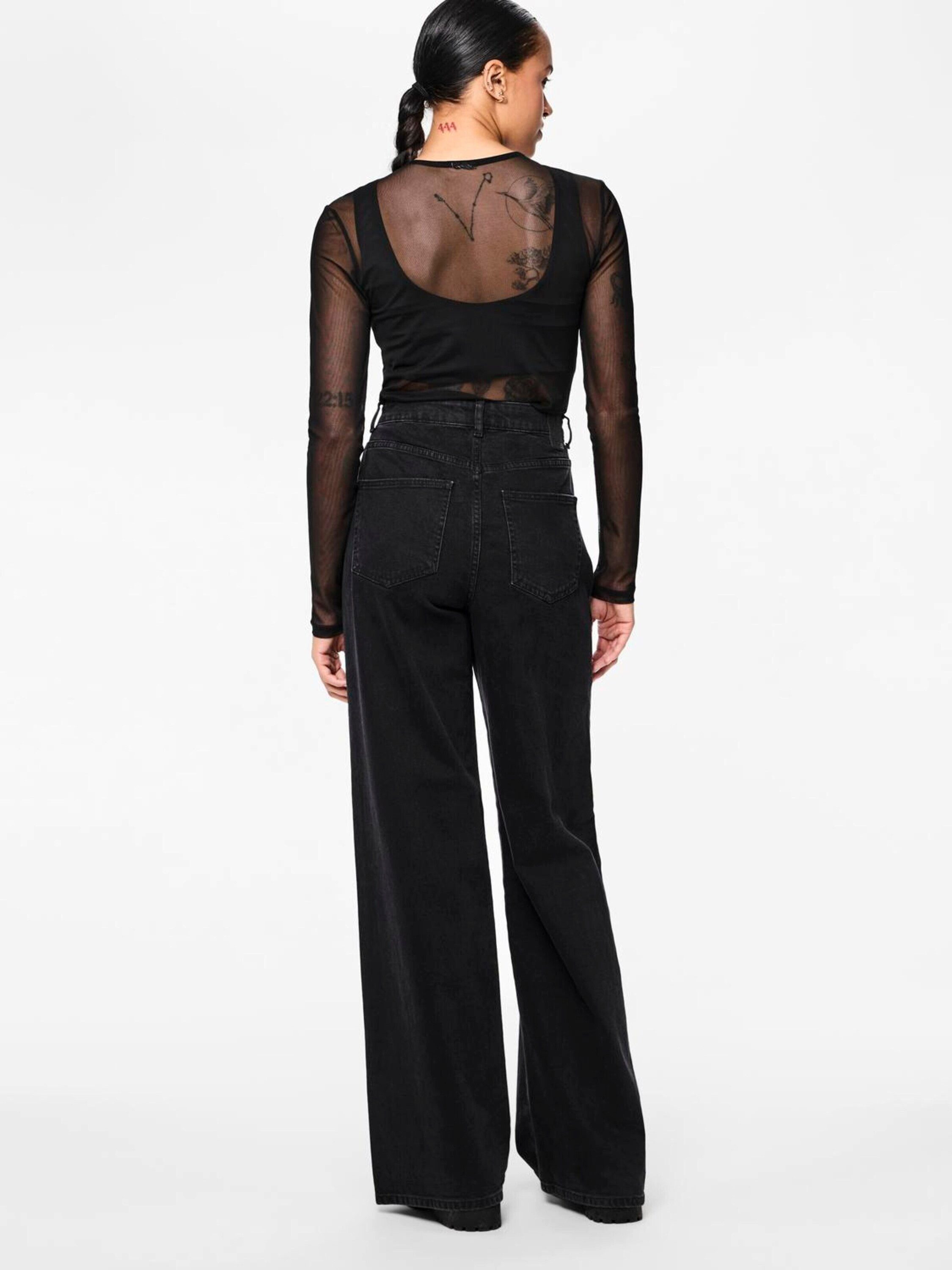 pieces Weite Jeans Selma (1-tlg) Plain/ohne Details – Bild 5 von 5