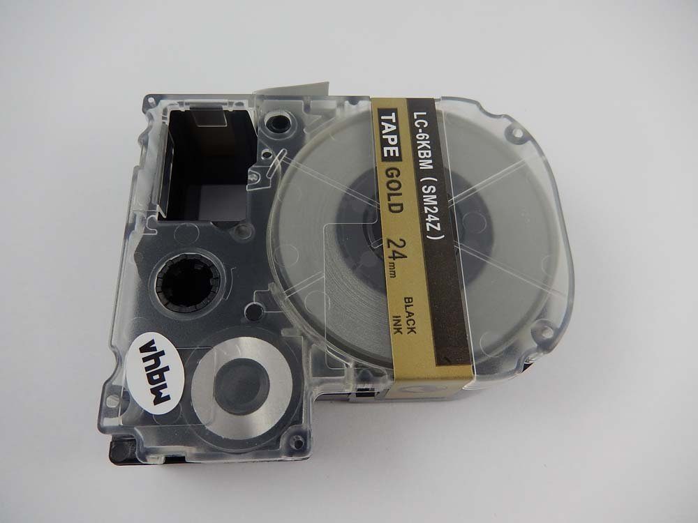 vhbw Beschriftungsband passend für Epson OK720, OK500P, LW-900P, OK900P, LM-700 Drucker &, Hochwertige Patrone für Ihren Etikettendrucker, Kompatibel und