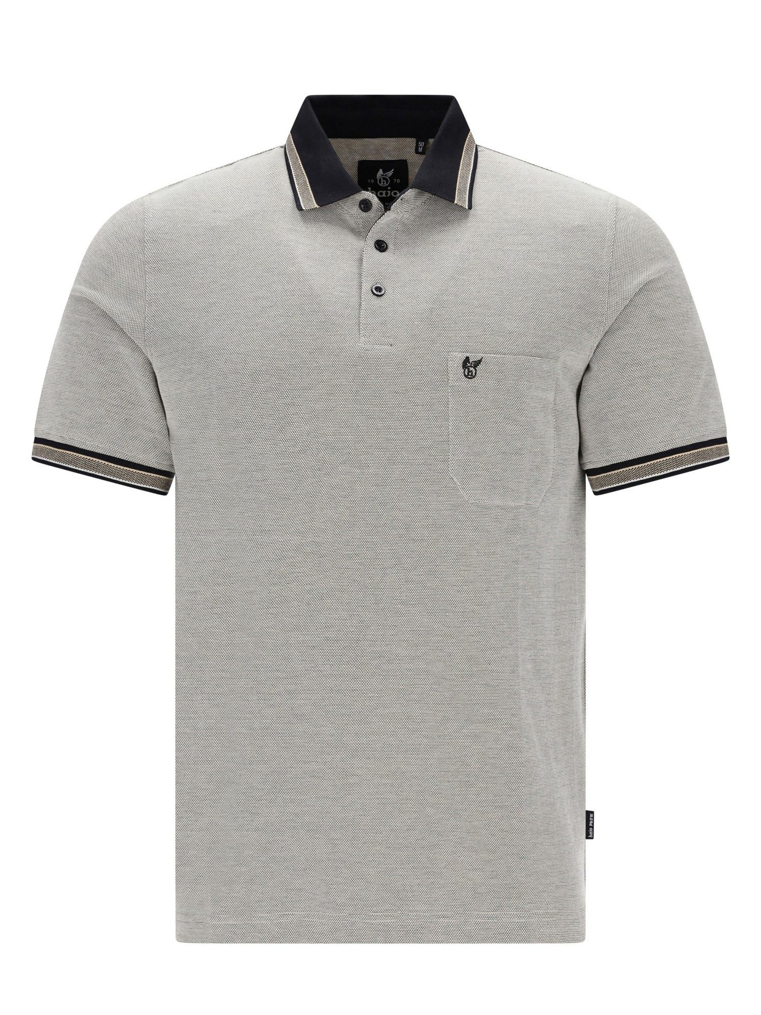 Hajo Poloshirt Pikee-Poloshirt in Dreitonoptik - stay fresh-Qualität