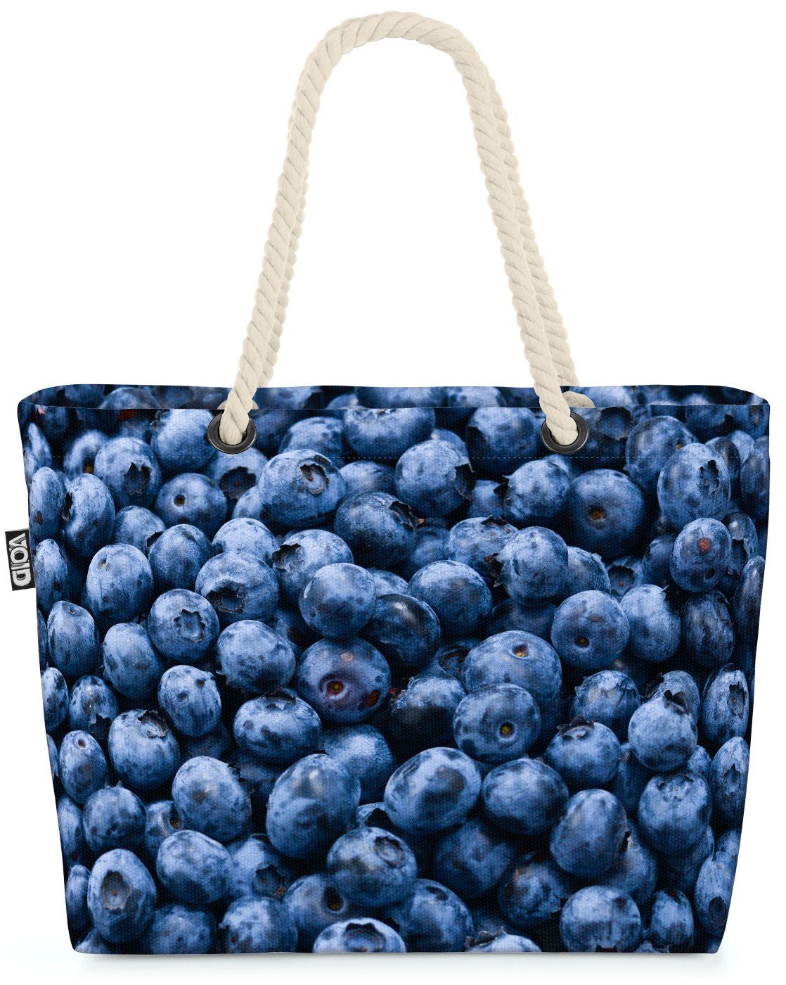 Bag VOID Strauch Beach Strandtasche (1-tlg), Kuchen Garten Obst pflücken Marmelade Blaubeeren Beeren