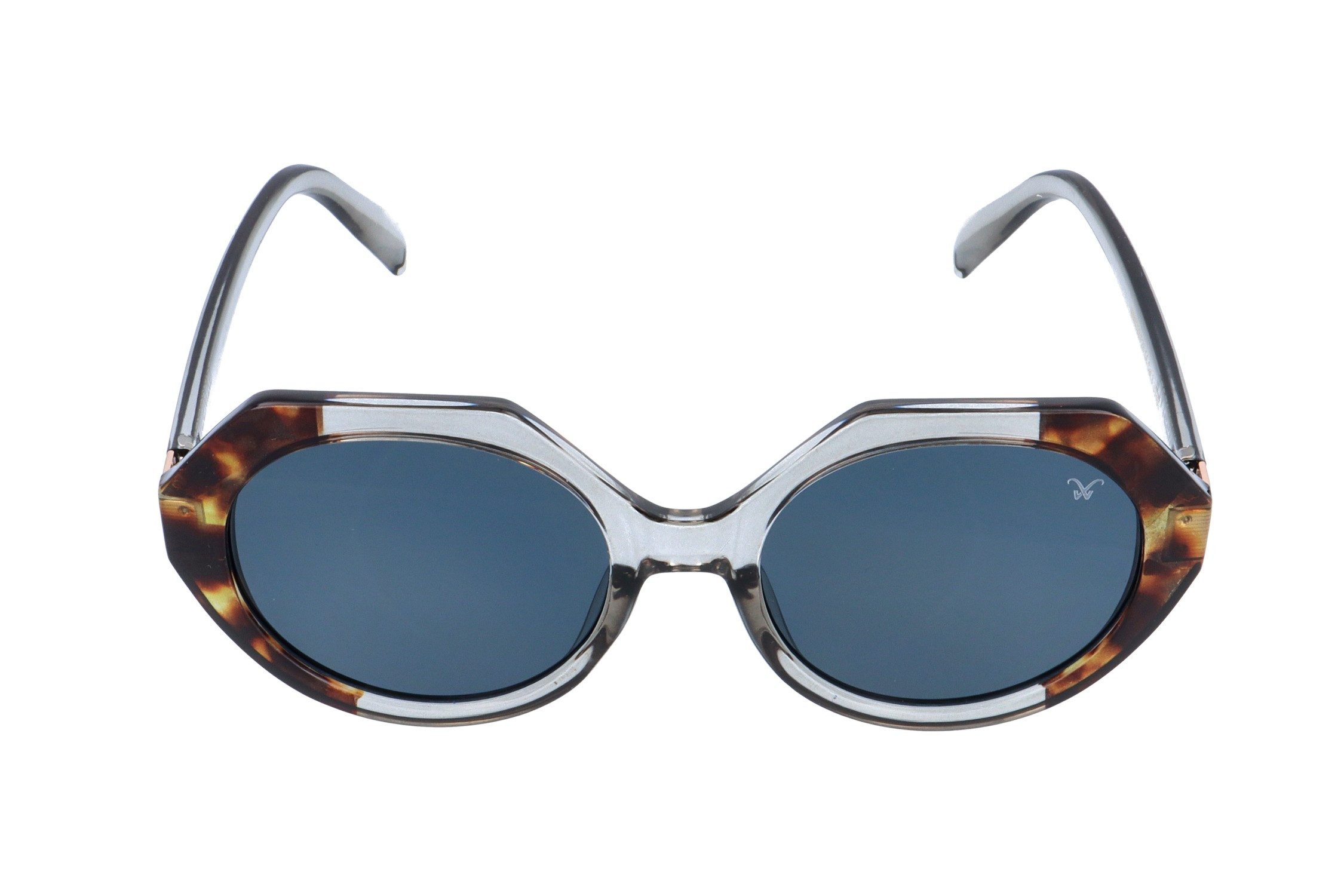 Gamswild Sonnenbrille UV400 GAMSSTYLE Modebrille Italien Style halbtransparente Fassung Damen Modell WM6328 in türkis, klar, schwarz