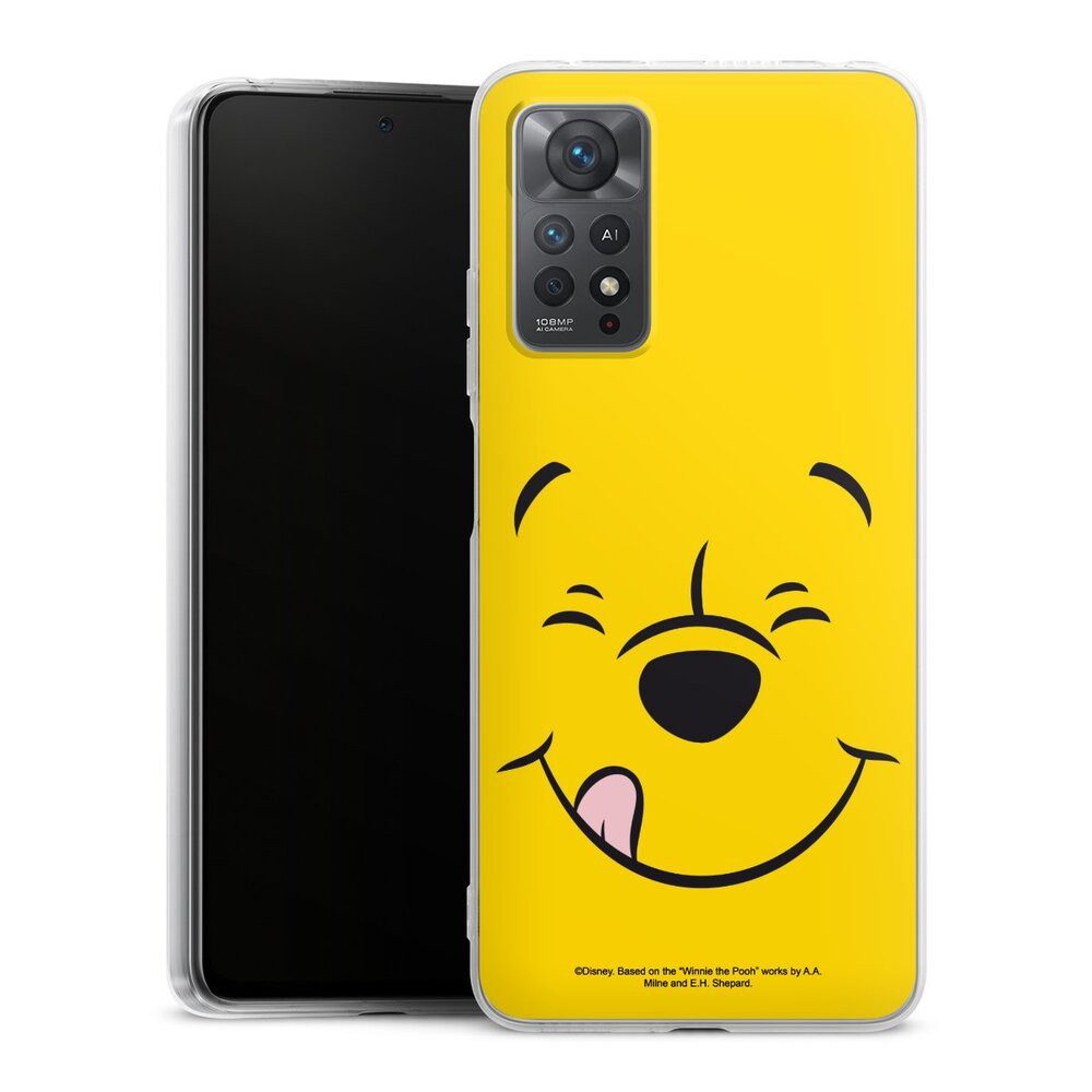 DeinDesign Handyhülle Winnie Puuh Offizielles Lizenzprodukt Disney Puuh Closeup, Xiaomi Redmi Note 11 Pro 4G Silikon Hülle Bumper Case Smartphone Cover