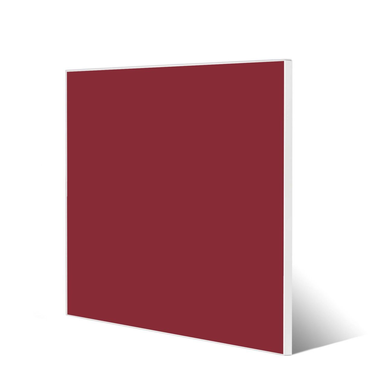 banjado Magnettafel Stahl Quadratisch Burgund, (inkl. 4 Magnete, Quadratische Stahlmagnettafel)