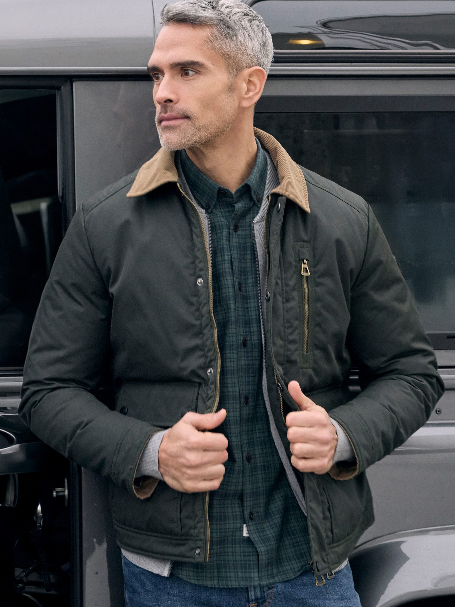LERROS Blouson Maskuliner Blouson aus hochwertiger, gewachster Baumwolle