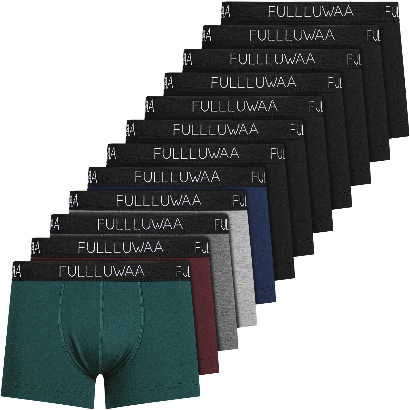Fullluwaa Boxershorts Herren Boxershorts 12er Pack günstig online kaufen