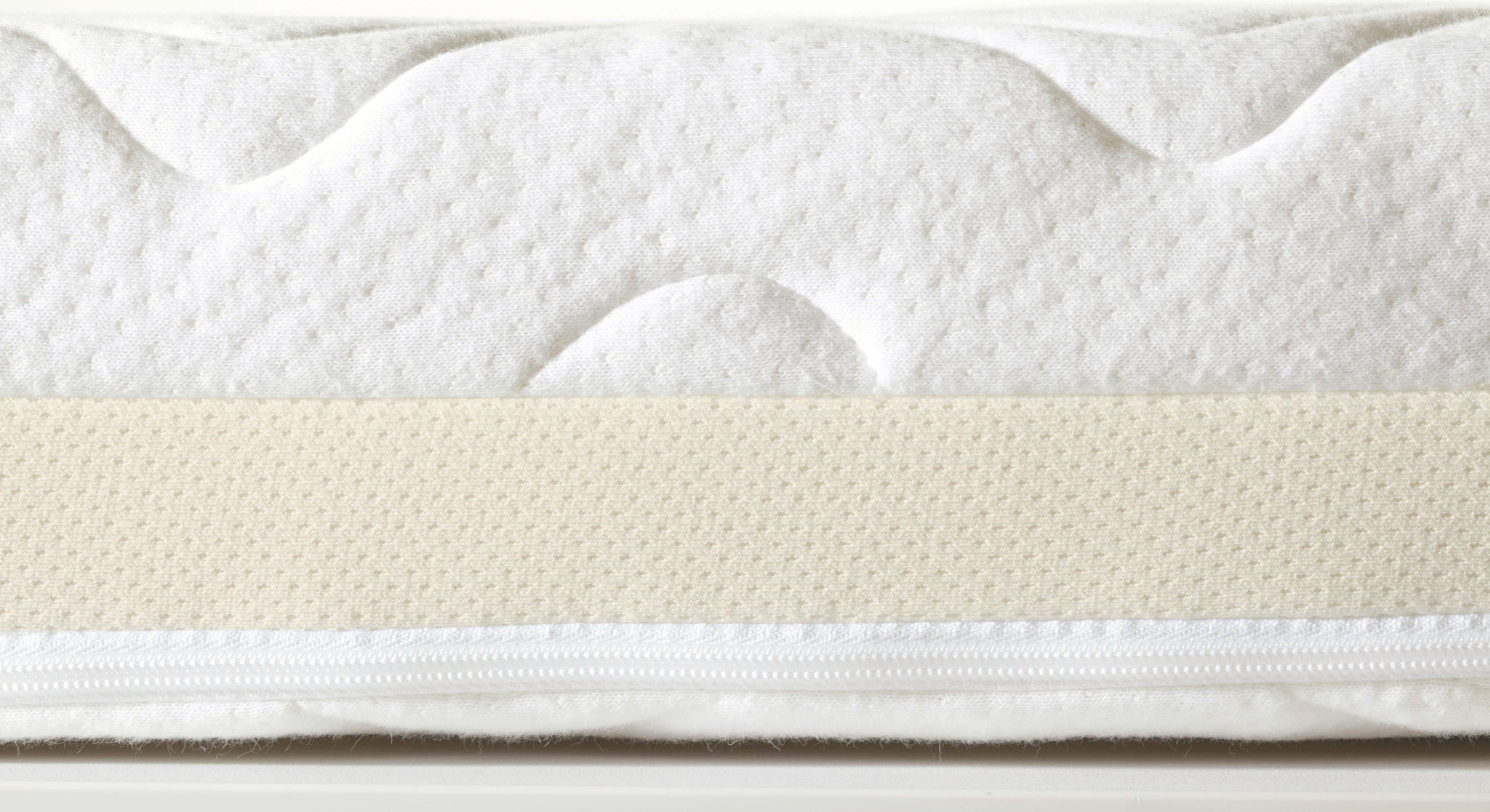 Babymatratze AIRWELL 100, 70x140cm, Kaltschaum Kindermatratze, PAIDI, 10 cm hoch, (mittlere Stauchhärte, 95°C waschbarer Bezug in Weiß), Umlaufende Trittkante, atmungsaktiv, langlebig, Wendematratze