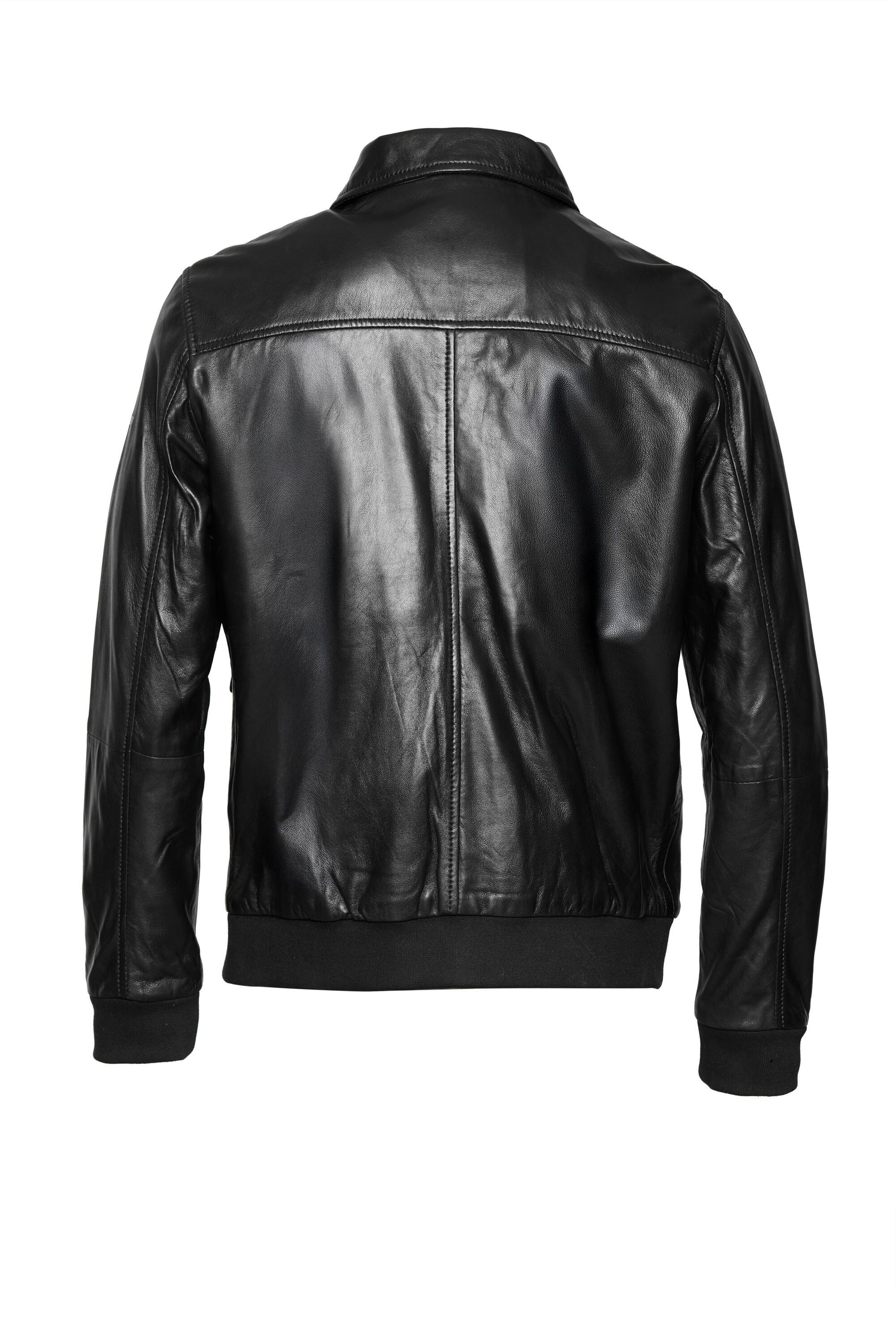 bugatti Lederjacke BUSAVINO (1-St) mit klassischem Umlegekragen günstig online kaufen