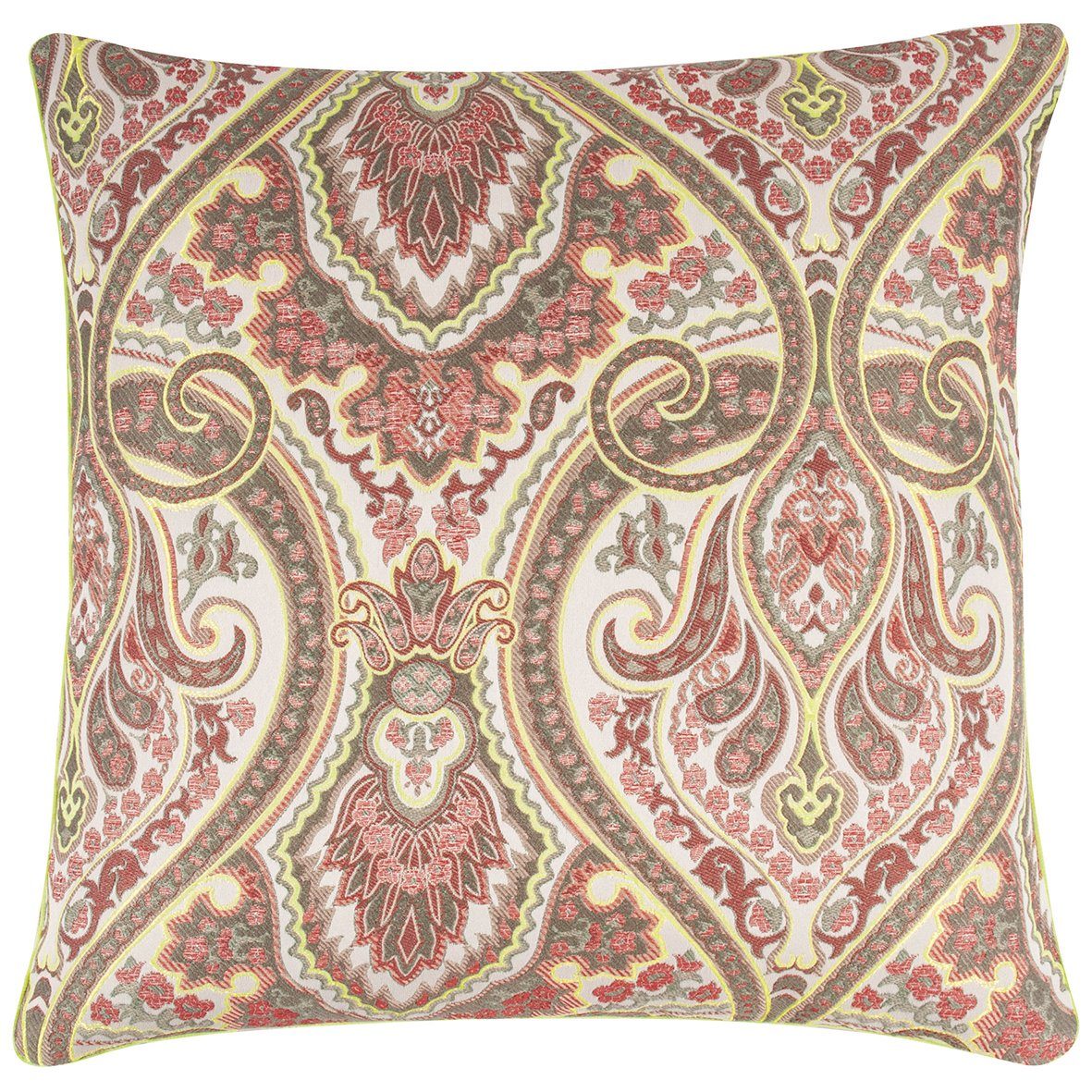 Kissenhülle Kissenhülle Beast - Orientalisches Muster - Größe ca. 50 x 50 cm - 56 % Viscose 44% Polyester - Kissenbezug ist waschbar, PAD Neon Yellow