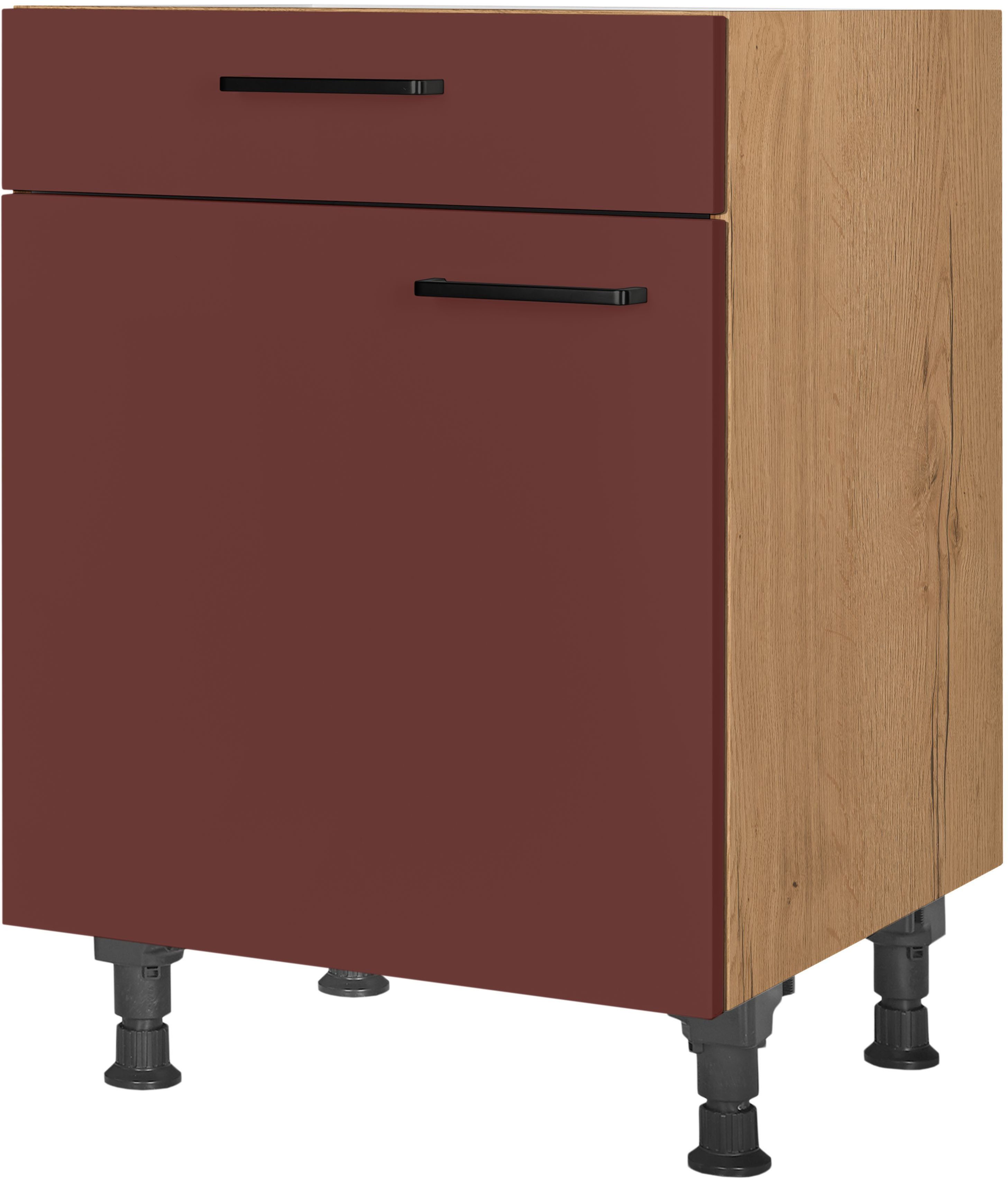 nobilia® Unterschrank "Easytouch", Ausrichtung wählb., vormontiert, in den Breiten 30, 45 & 60 cm Breite, mit höhenverstellbaren Sockelfüßen, vormontiert