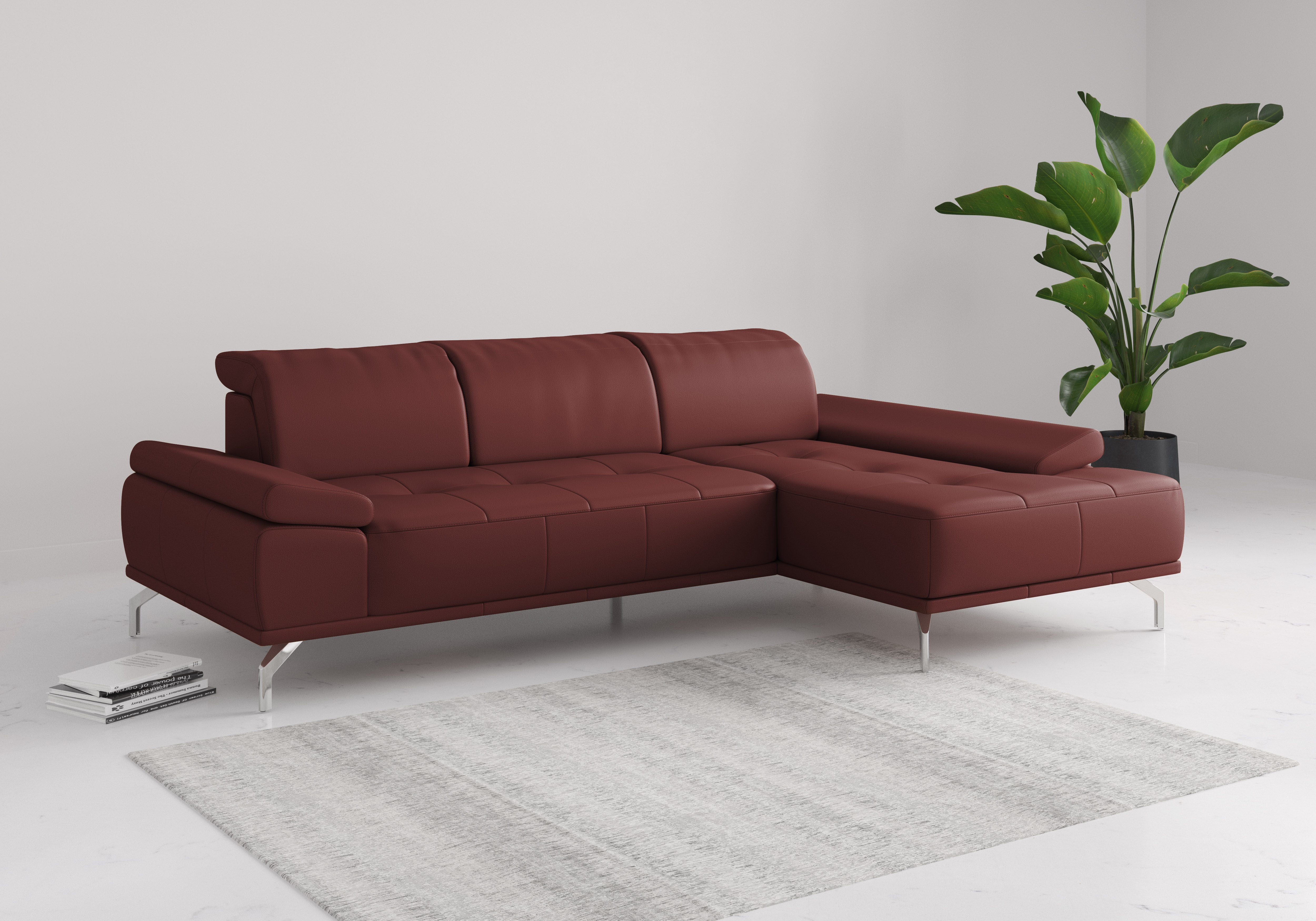 Places of Style Ecksofa Caluna, Inkl.Sitztiefenverstellung, günstig online kaufen
