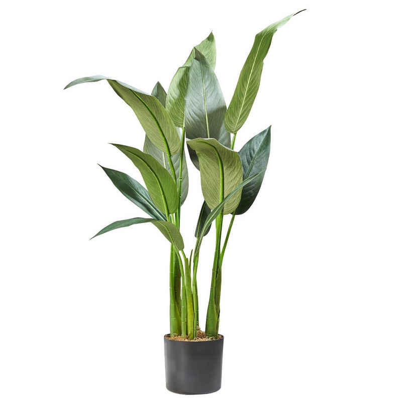Kunstpflanze Dekopflanze Realistische Kunstpflanze Canna 90 cm Dekopflanze, Amare home, Höhe 90 cm