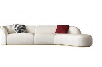 JVmoebel Big-Sofa Design 5 Sitzer Relax Sofas Lounge Sofa Textil Polster Couch Couchen