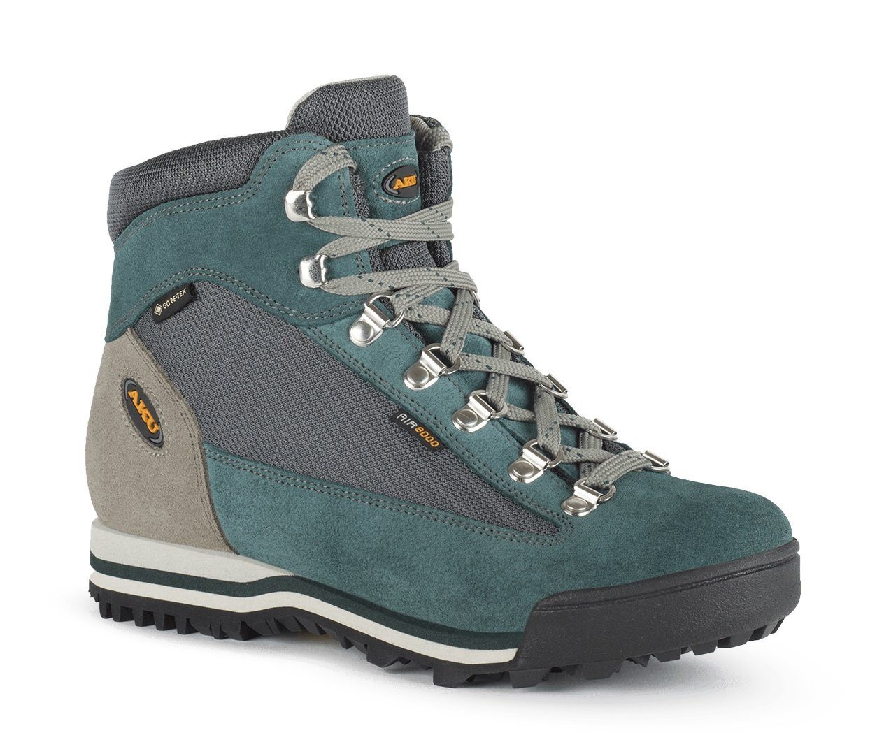 Wander-Trekkingschuhe Ultra Light Micro GTX (wasserdicht) blaugrün Wanderschuh