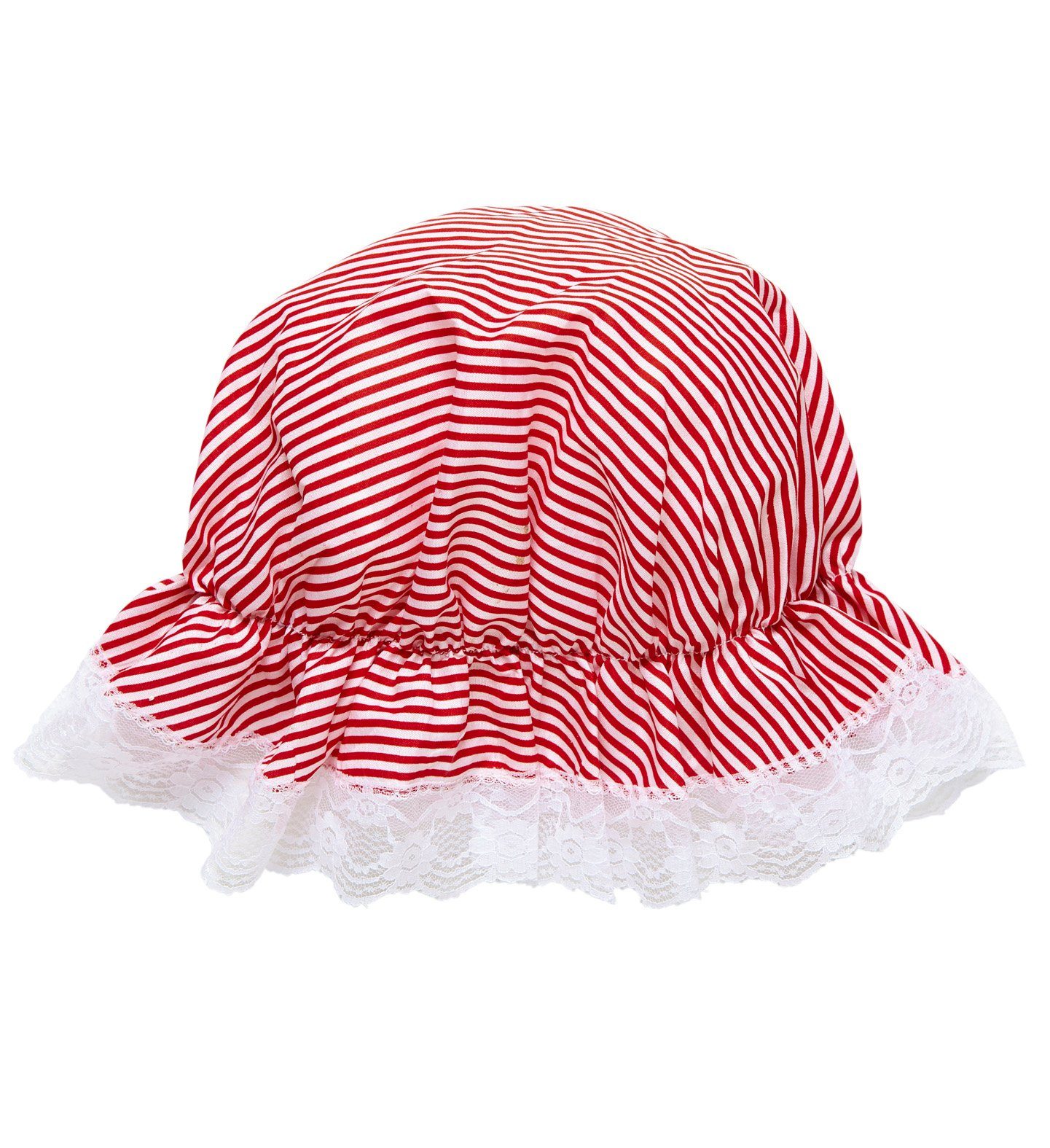 Widmann S.r.l. Kostüm Schlafhaube Mütze zum Kostüm 02426, Rot Weiß Gest