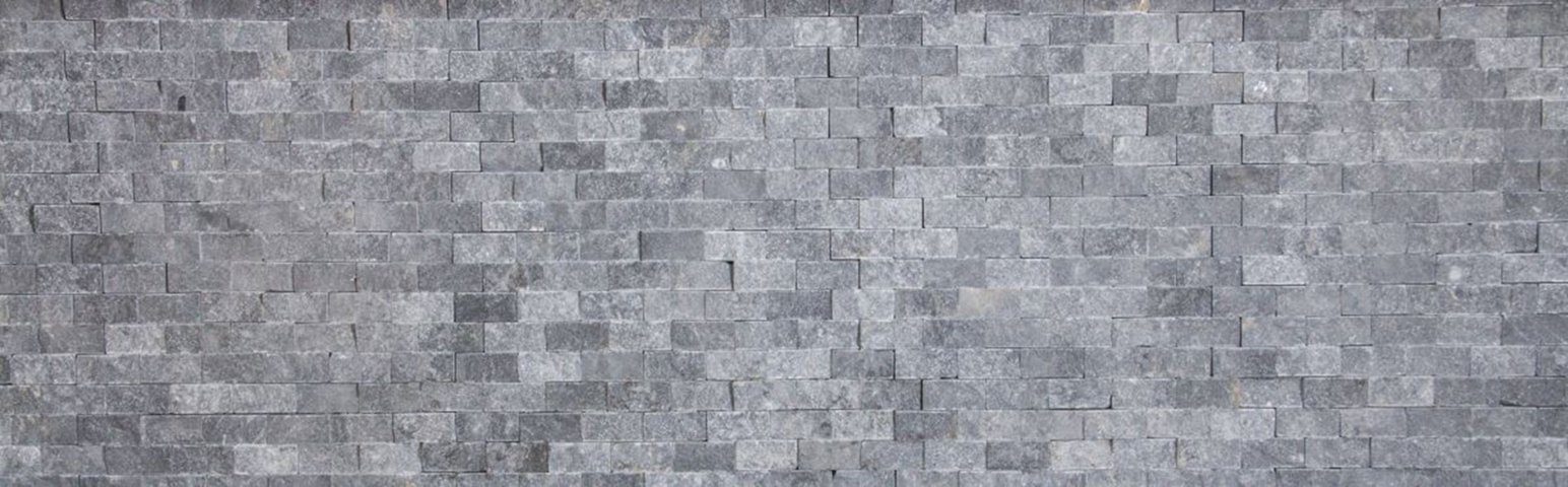 Mosani Mosaikfliesen Splitface Steinwand anthrazit grau Steinwand Brick Marmor Naturstein