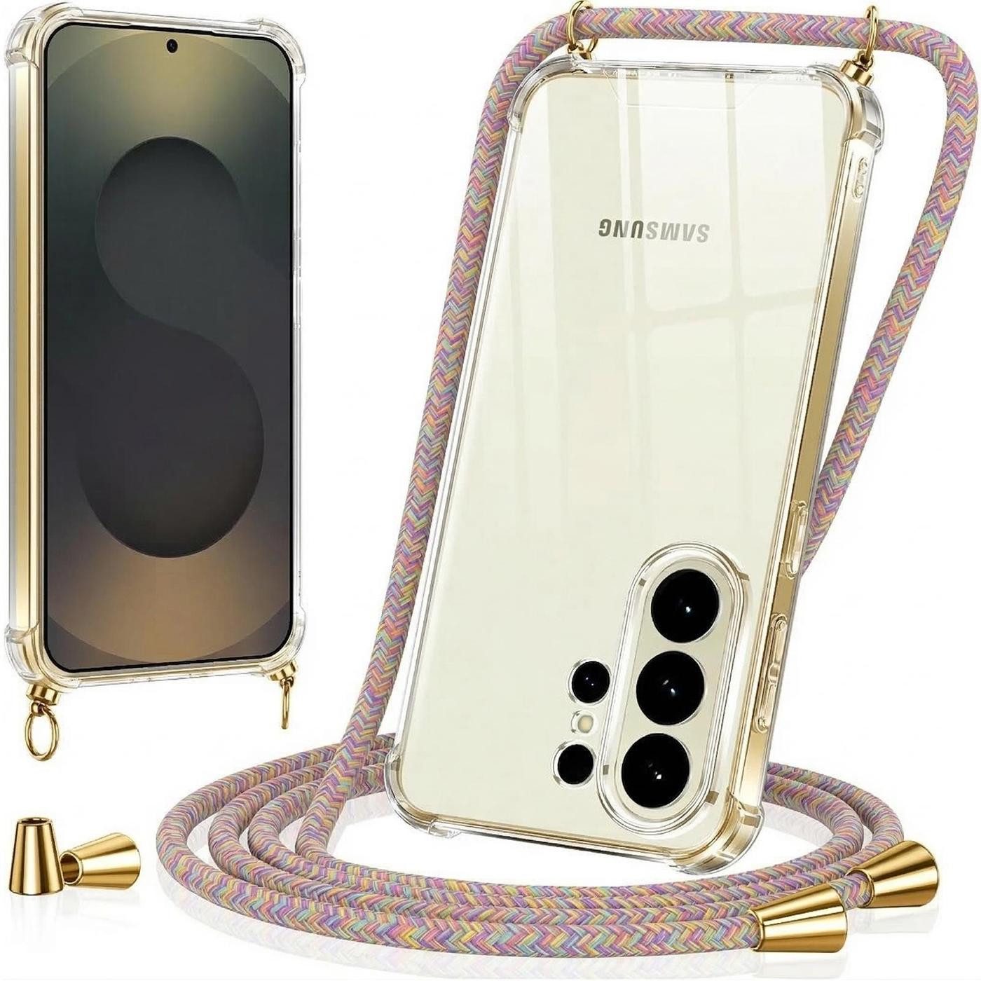 CoolGadget Handykette Handyhülle mit Handyband für Samsung Galaxy S26, Case zum Umhängen Kette Halsband Kordel mit Hülle für Samsung S26