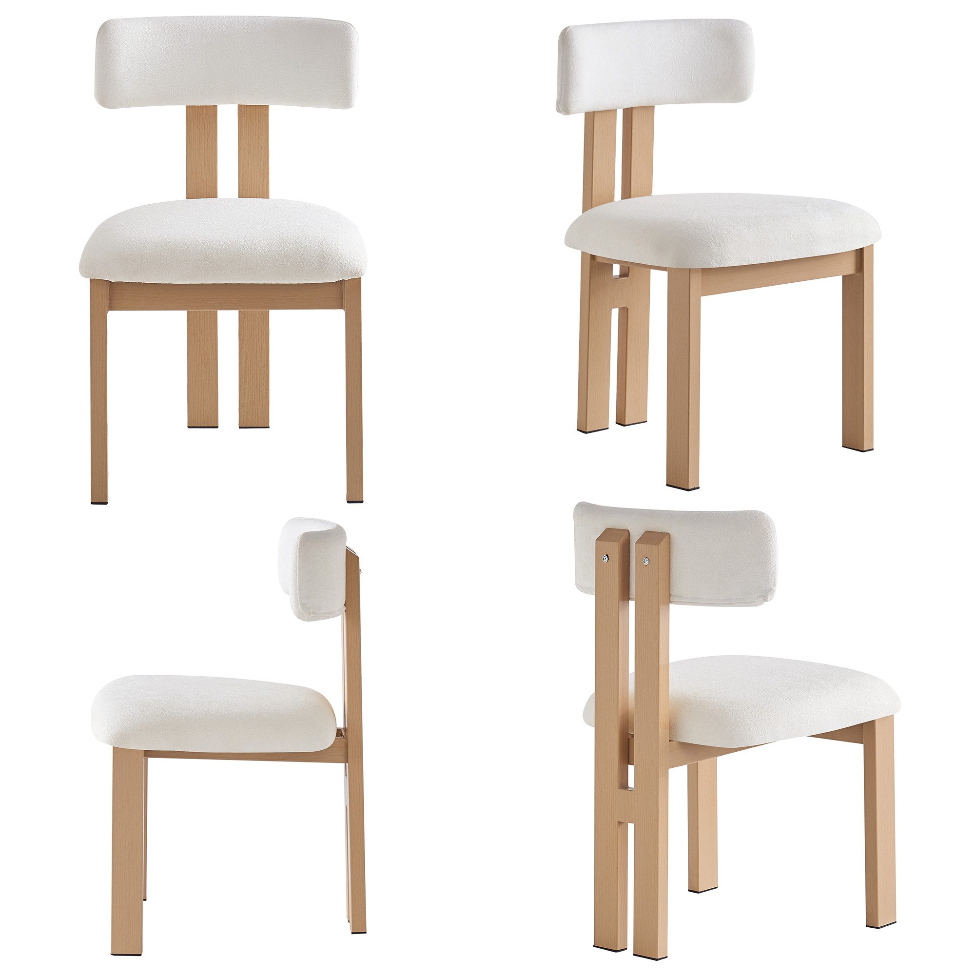 OKWISH Esszimmerstuhl Esszimmerstuhl,Loungesessel (Modernes 4er-Set Esszimm günstig online kaufen