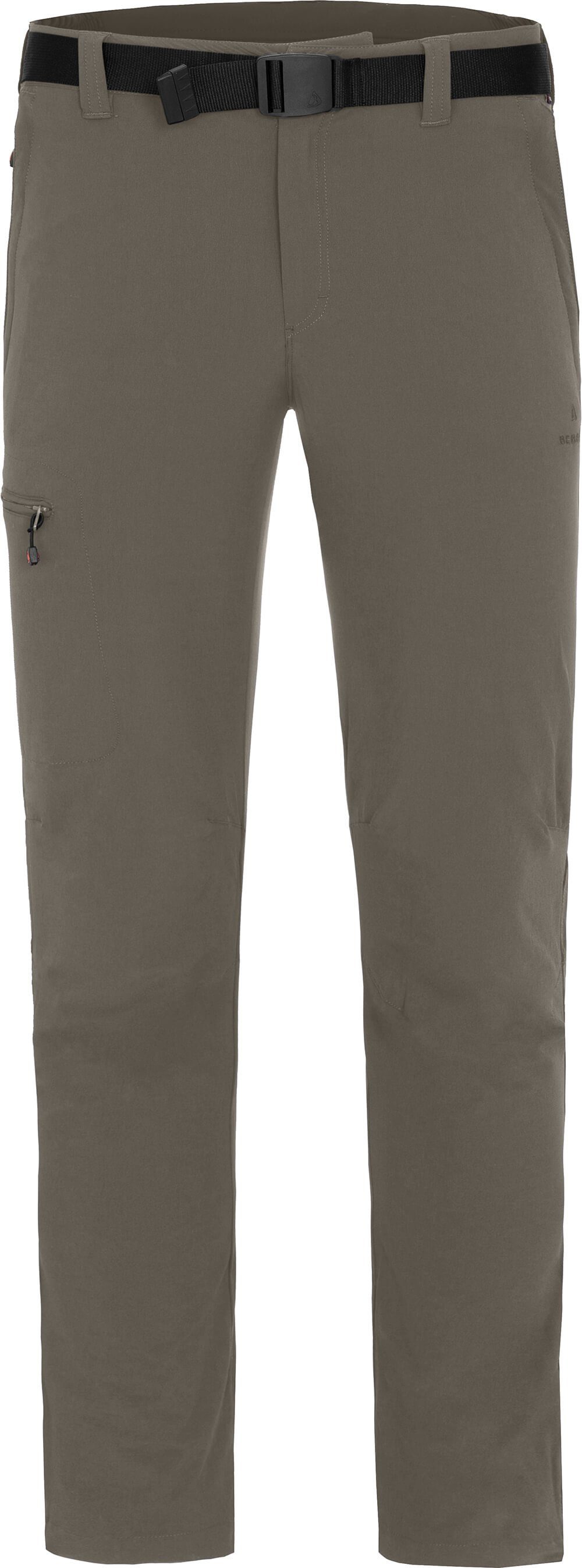 HUBBARD Herren Langgrößen, Outdoorhose braun/grün Bergson (slim) Wanderhose,