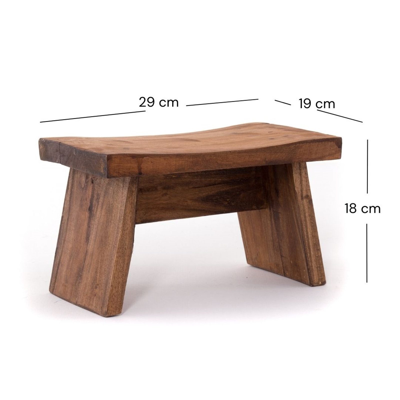 DESIGN DELIGHTS Hocker NOSTALGISCHER FUßHOCKER "SCHEMEL", Altholz massiv, H günstig online kaufen