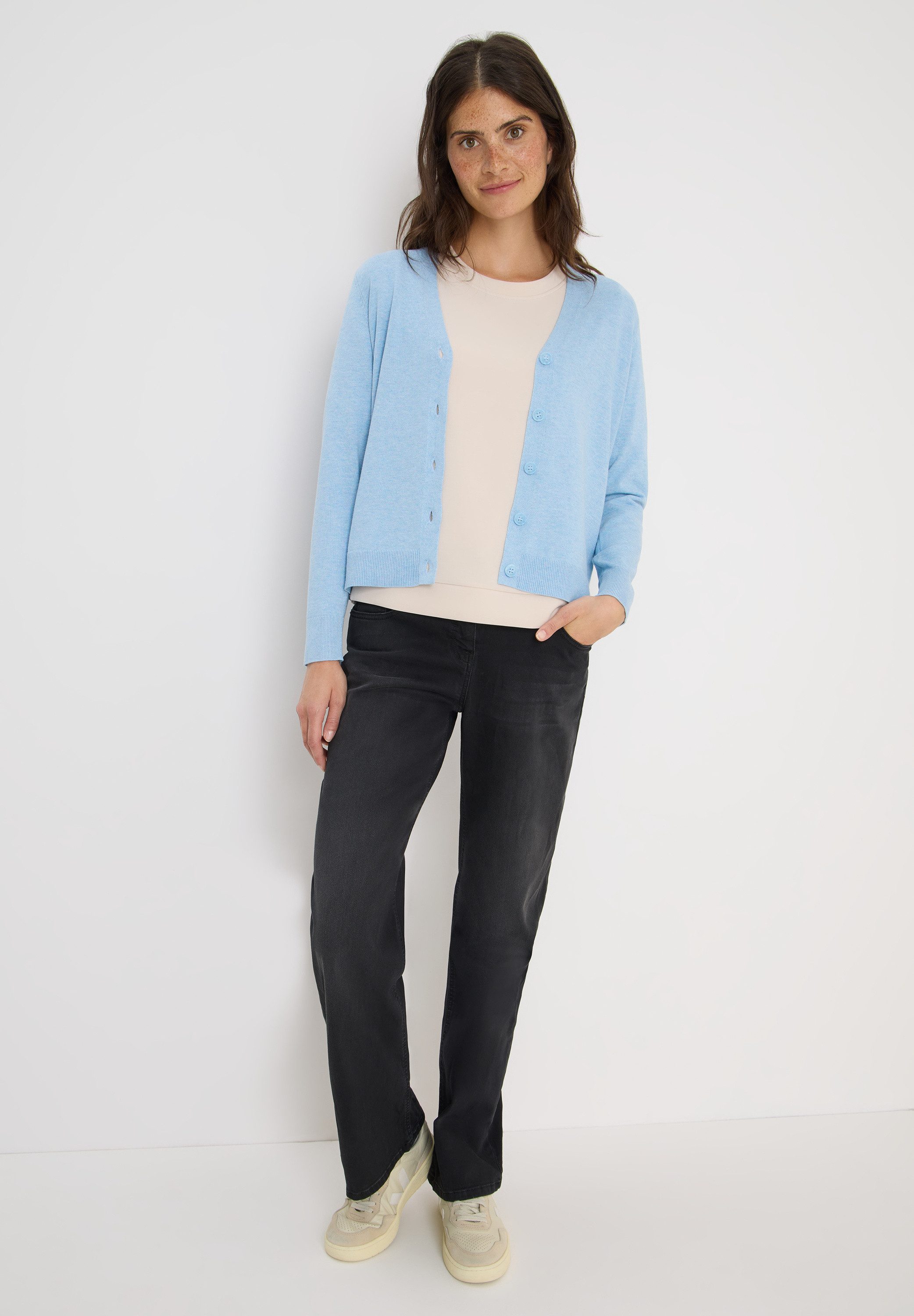 CECIL Cardigan aus Baumwolle mit Stretchanteil