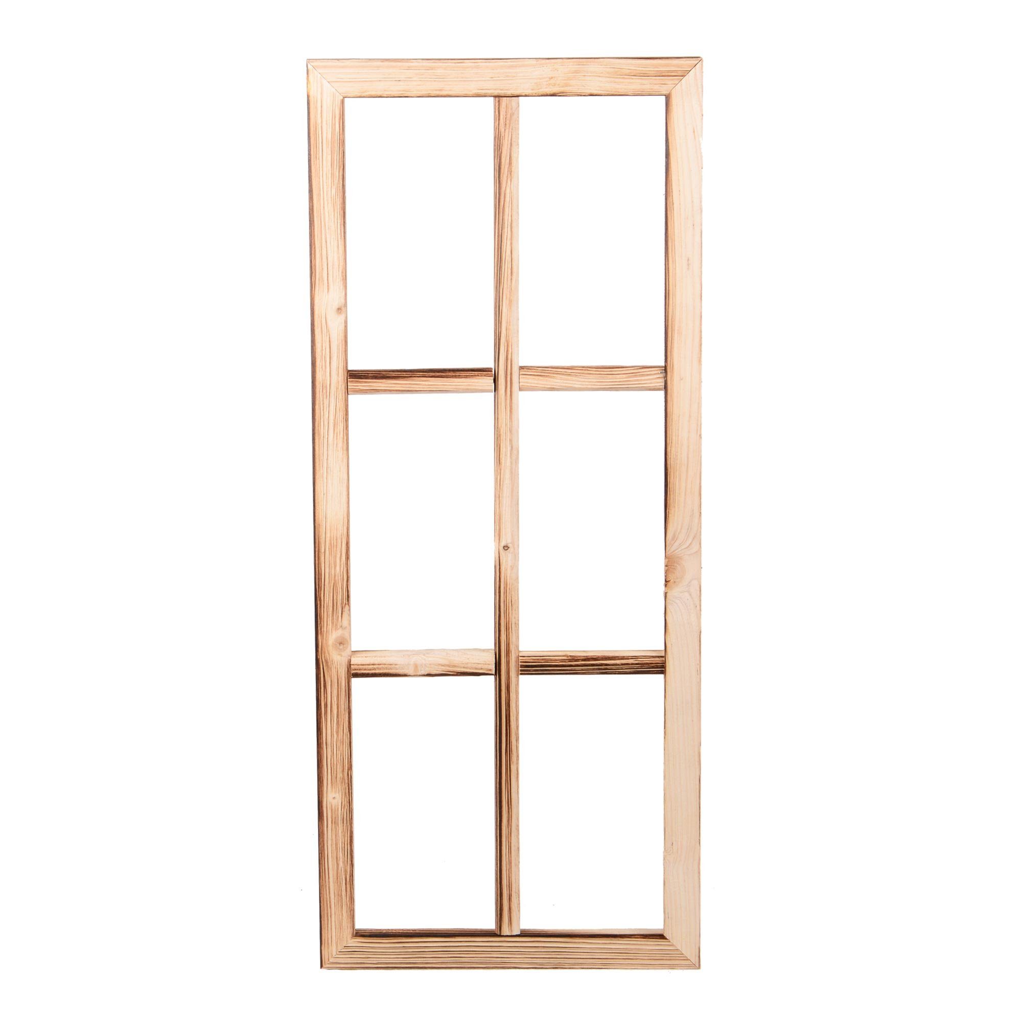 UNUS HOME Wanddekoobjekt Holzfenster Dekoration Altholz