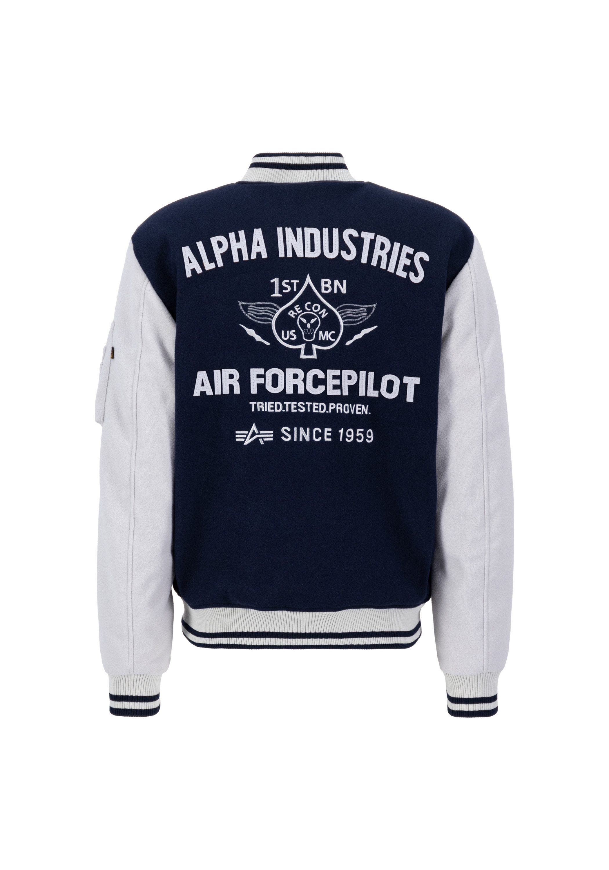 Alpha Industries Bomberjacke "MA-1 Zip Hood Back EMB" günstig online kaufen