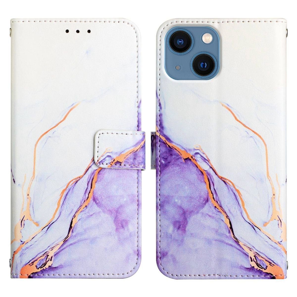 König Design Handyhülle Apple iPhone 13 mini, Schutzhülle Schutztasche Case Cover Etuis Wallet Klapptasche Bookstyle