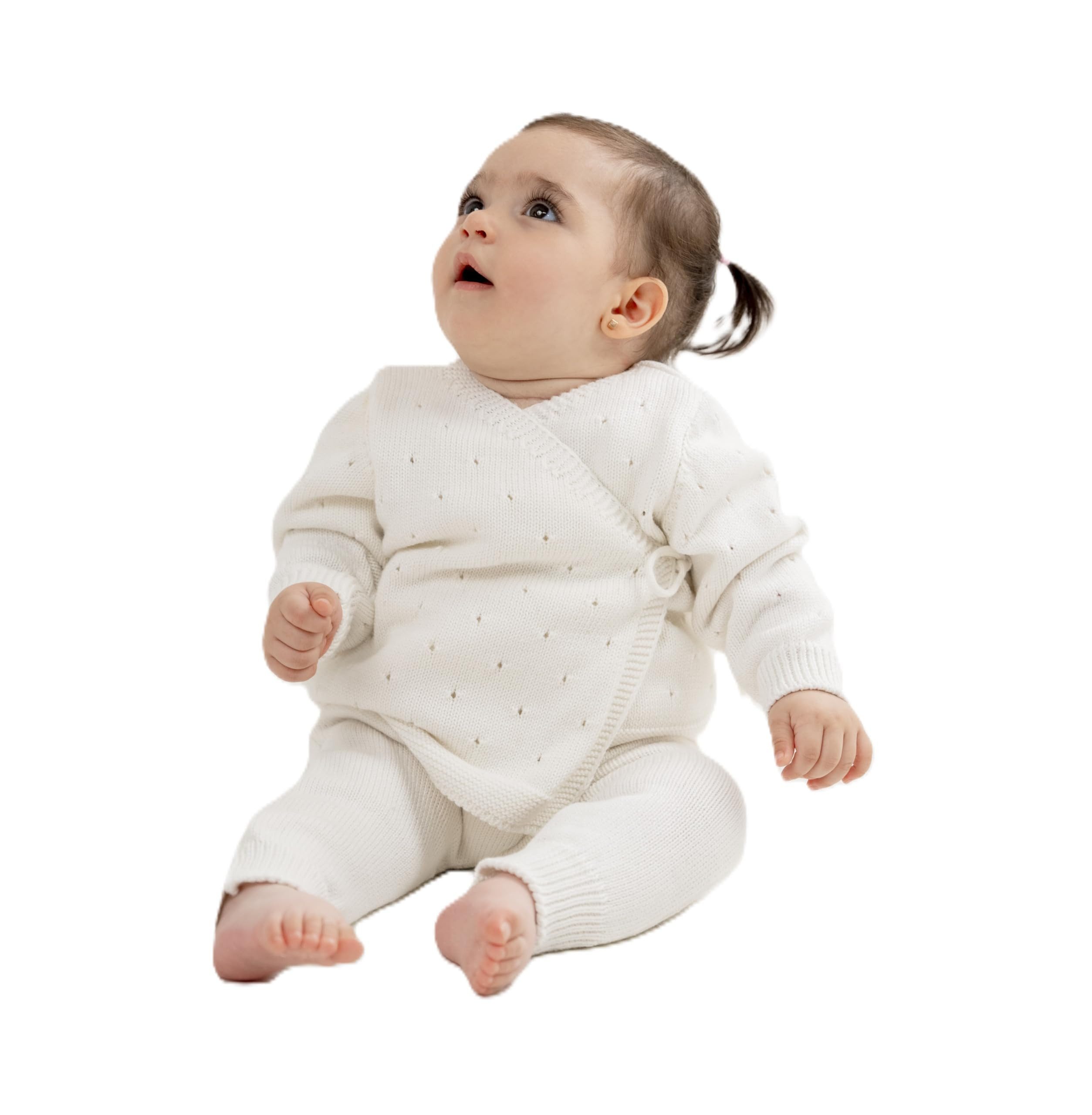 Minora Strickkleid Minora Baby Kleidungs Double-Set- Hose und Pullover