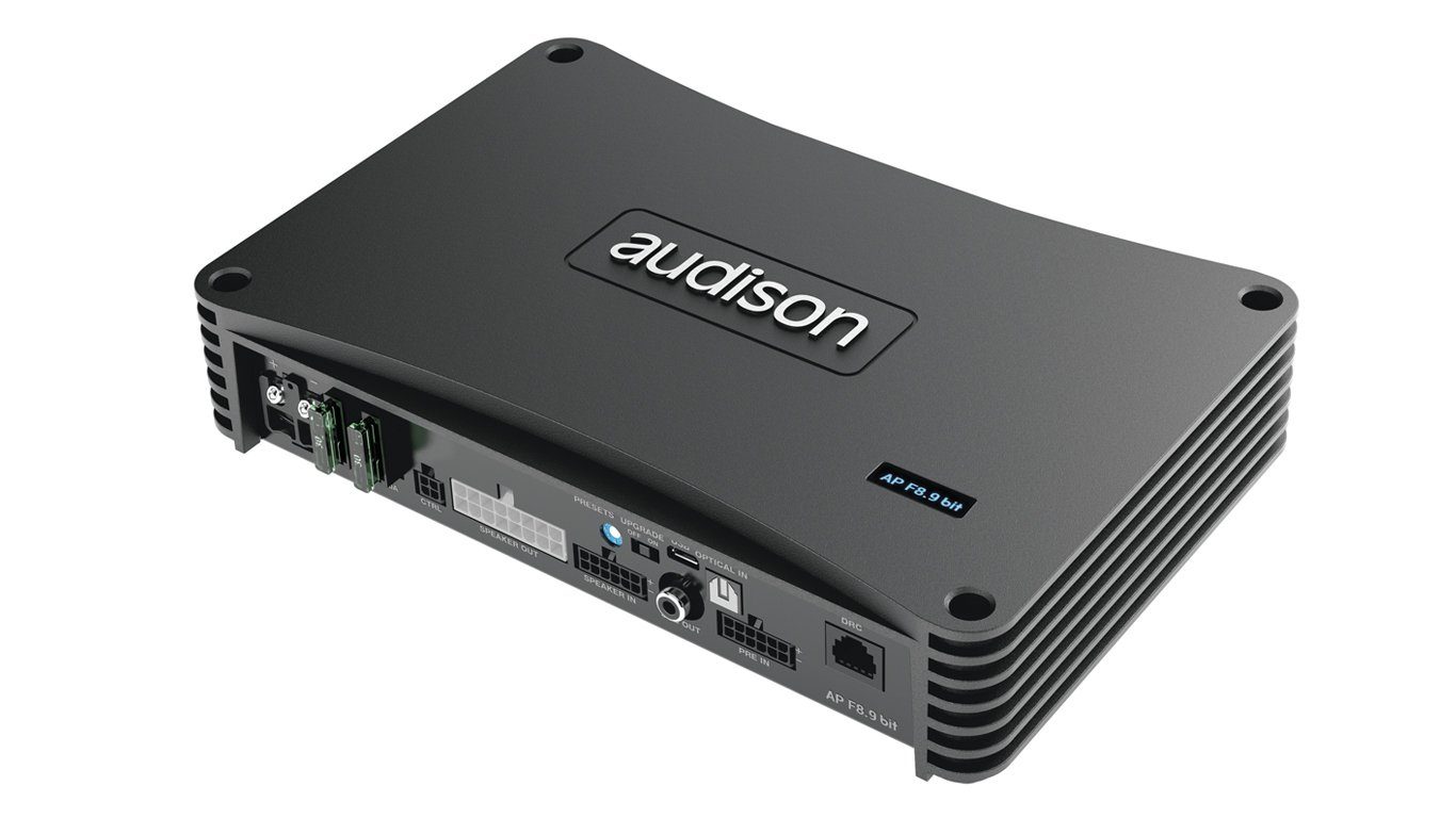 Audison AP F8.9 bit 8-Kanal Endstufe mit 9 Kanal DSP Verstärker (Anzahl Kanäle: 8-Kanal)