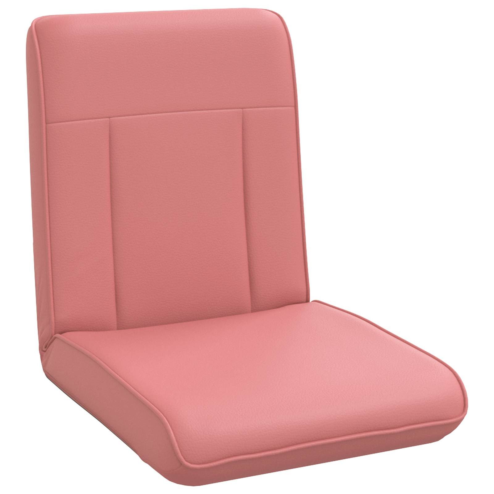 vidaXL Bodenkissen Verstellbarer Fußsessel Rosa Kunstleder