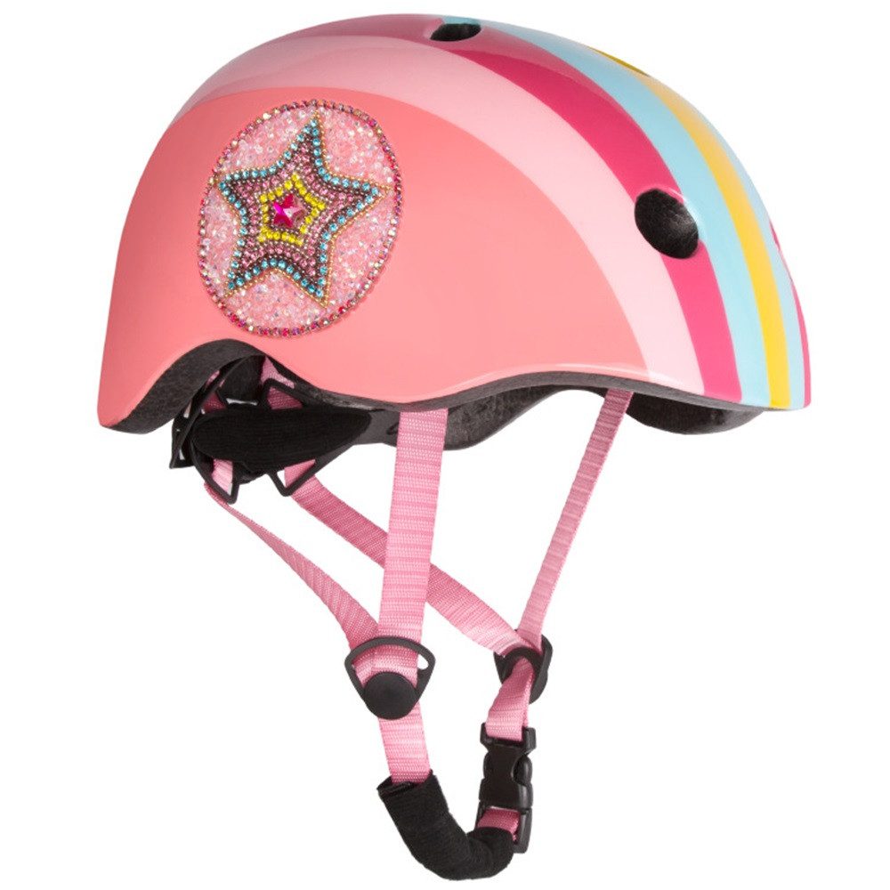 ZEUOPQ Kinderhelm Größenverstellbarer Schutzhelm (Kinderfahrradhelm Gr. 52-58cm, rosa, 1-tlg., mit 10 Lüftungsöffnungen), Geeignet für Skateboarding, Radfahren
