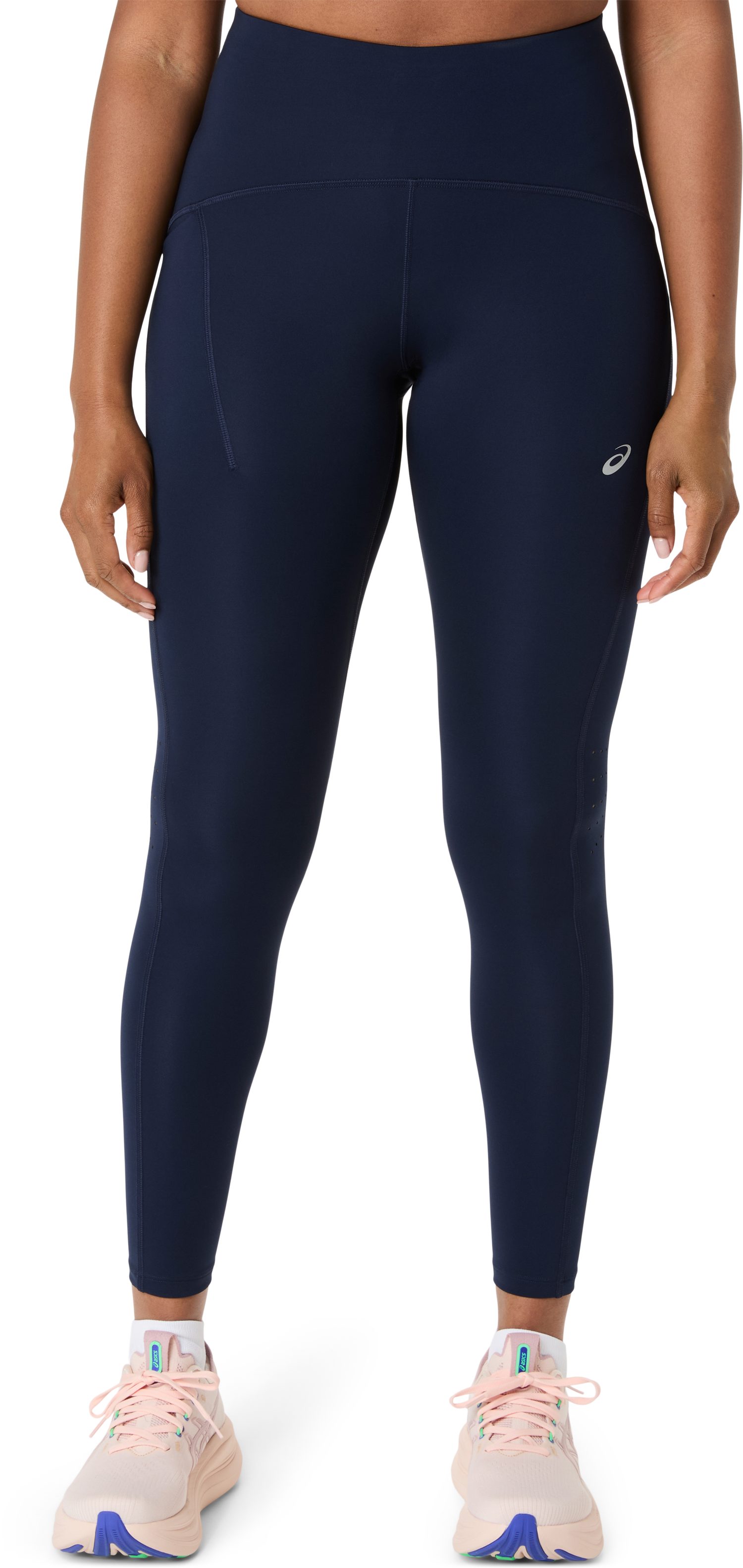 Asics Lauftights ROAD HIGH WAIST TIGHT mit mehreren Taschen, elastisches Schlaufensystem, schnell trocknend. Reduzierter Preis € 56,99. Unverbindliche Preisempfehlung € 70,00