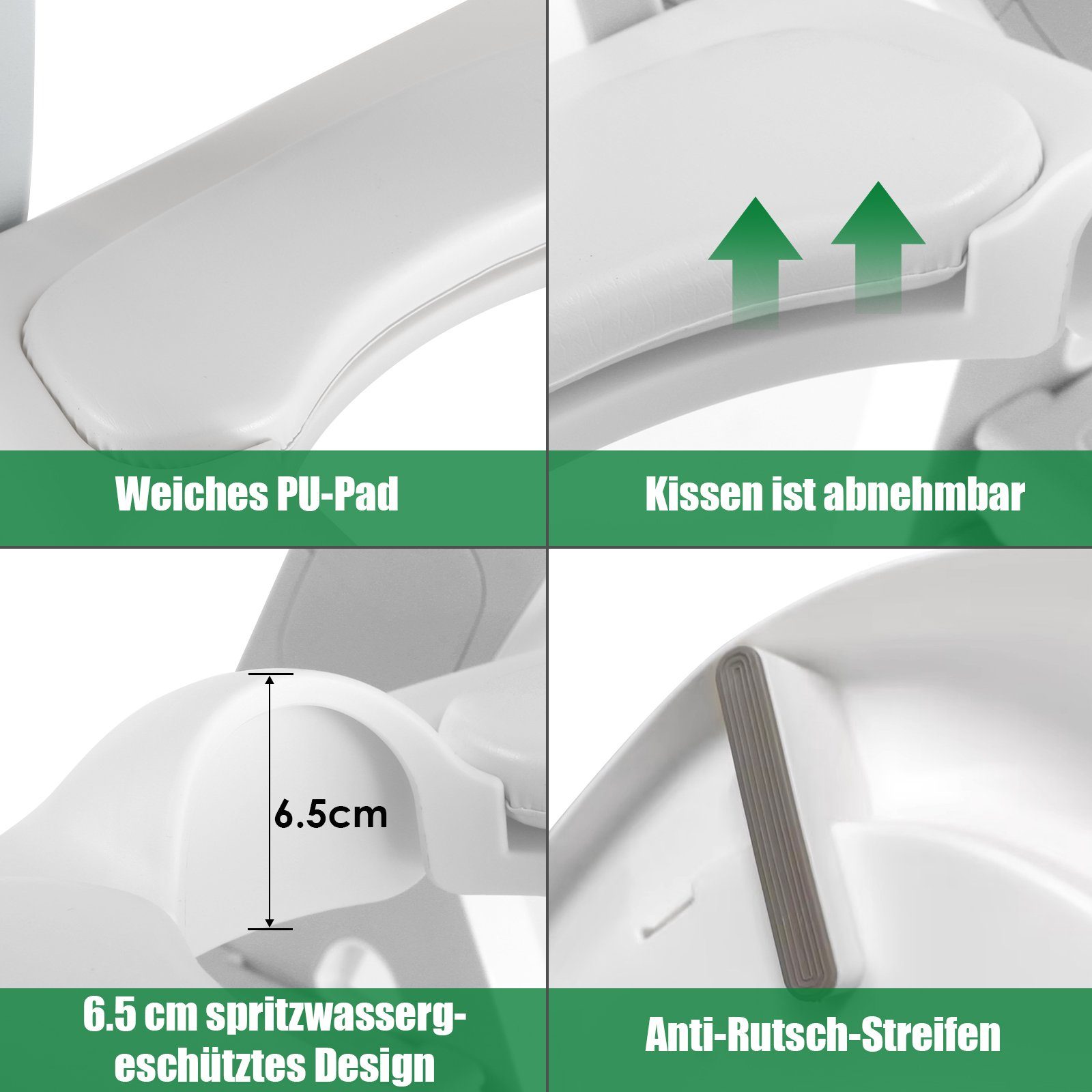 TLGREEN Toilettentrainer Toilettensitz Kinder Toilettensitz Tritthocker in mit 2 mit Grau 1 Baby Treppe