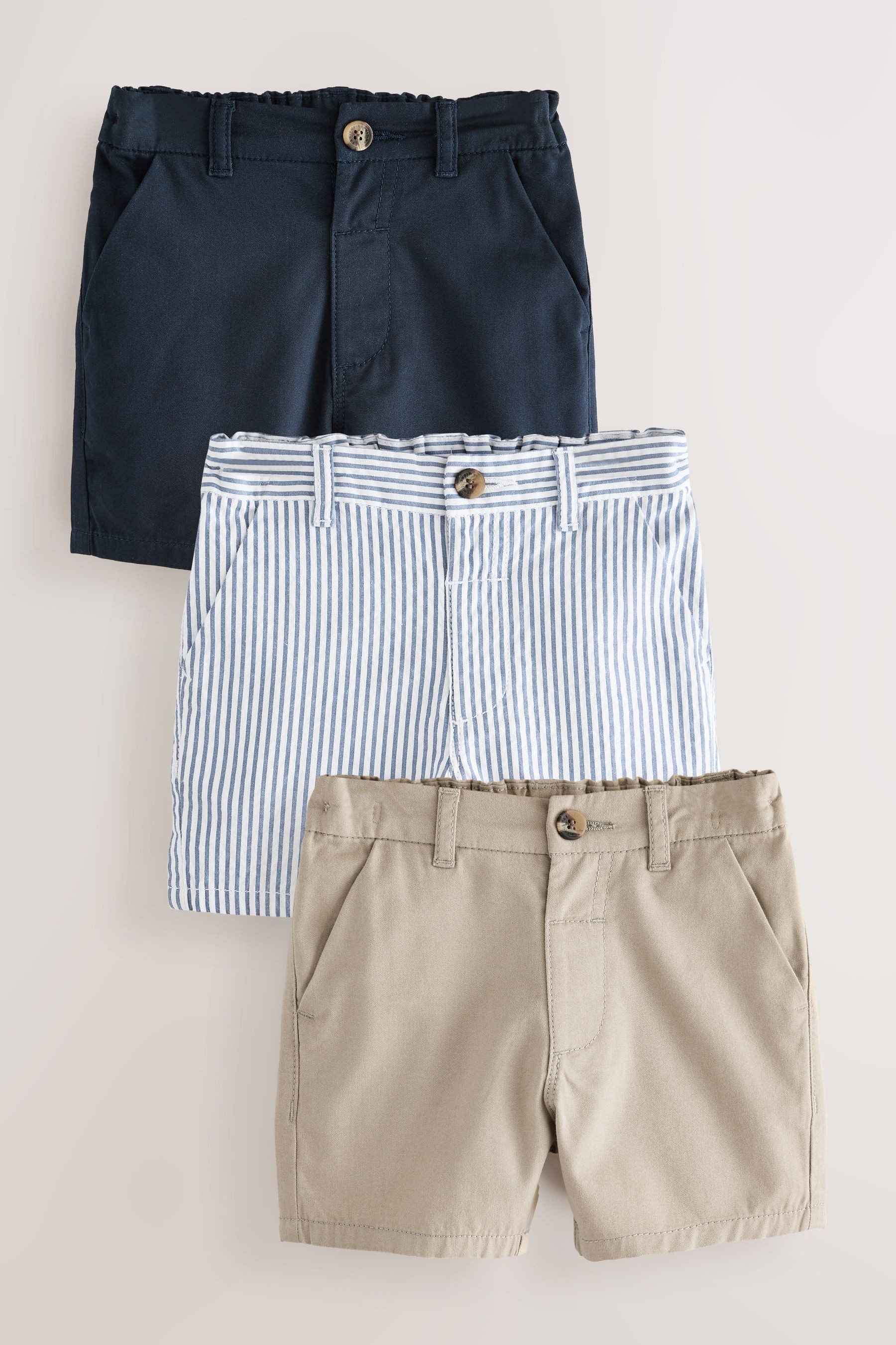 Next Chinoshorts Chino-Shorts, 2er Pack (3-tlg)