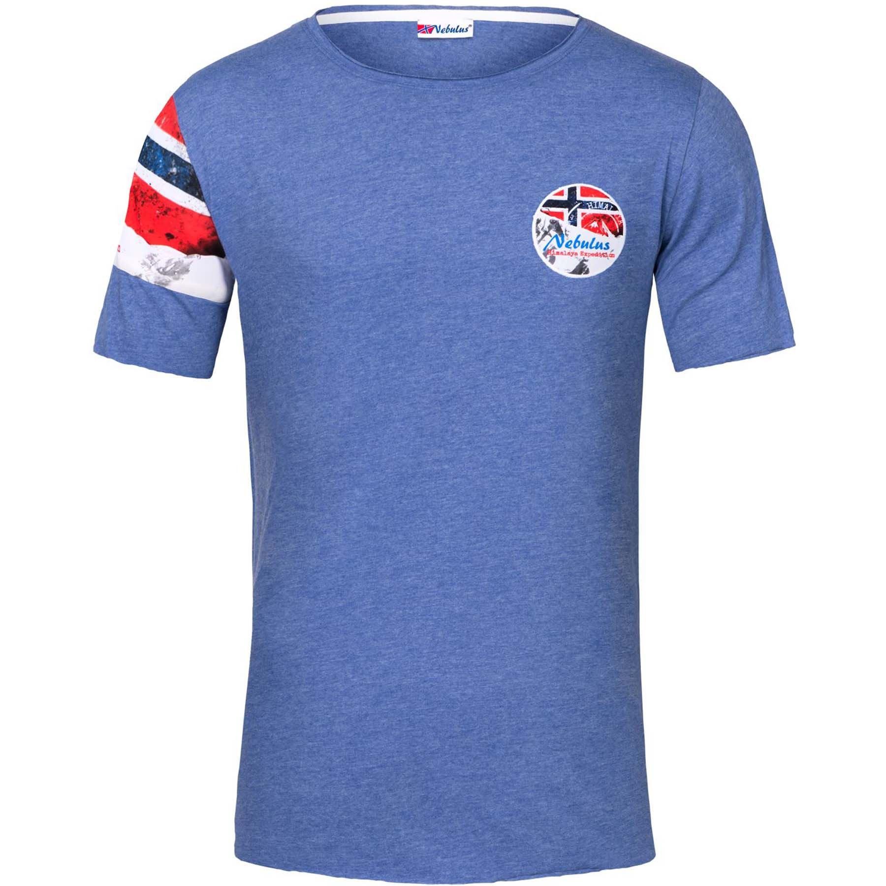 Nebulus T-Shirt BOA, P4056 - Herren, blau meliert, L