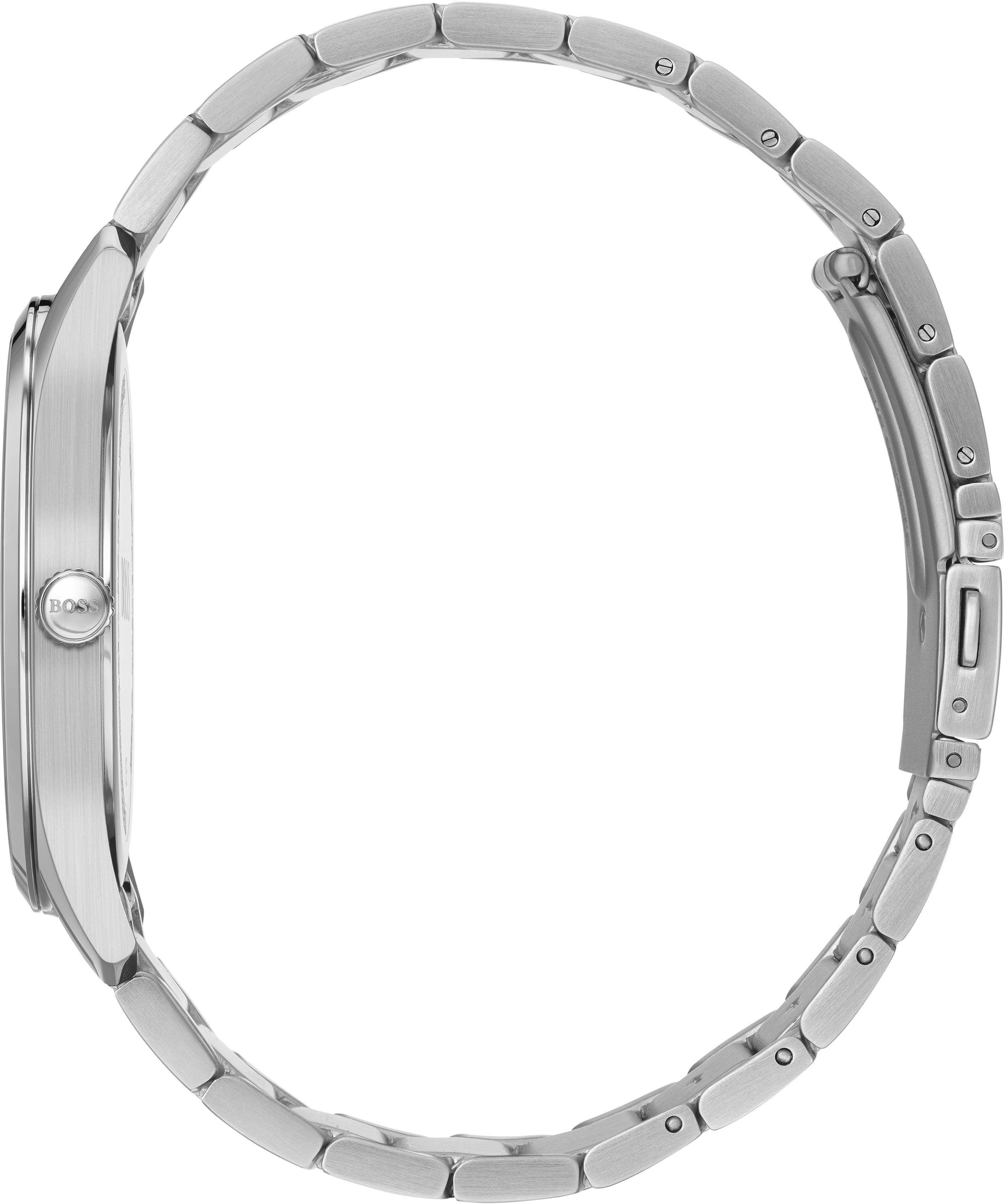 BOSS Quarzuhr CIRCUIT 1513730, Herrenuhr, Armbanduhr, Datum, Edelstahlarmba günstig online kaufen