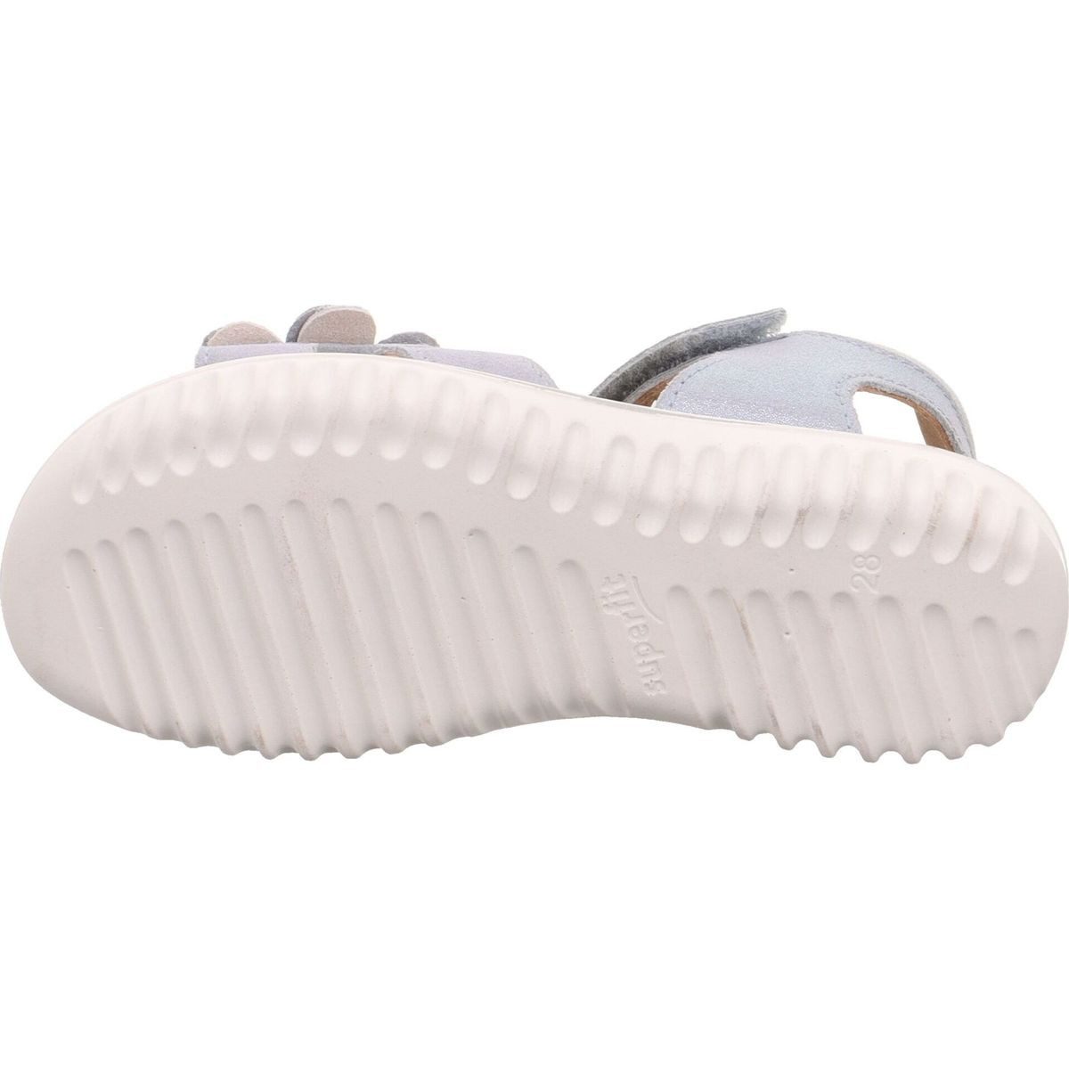 Superfit Sparkle Outdoorsandale Stylische Sandale für Mädchen aus Veloursleder mit Blumenapplikation