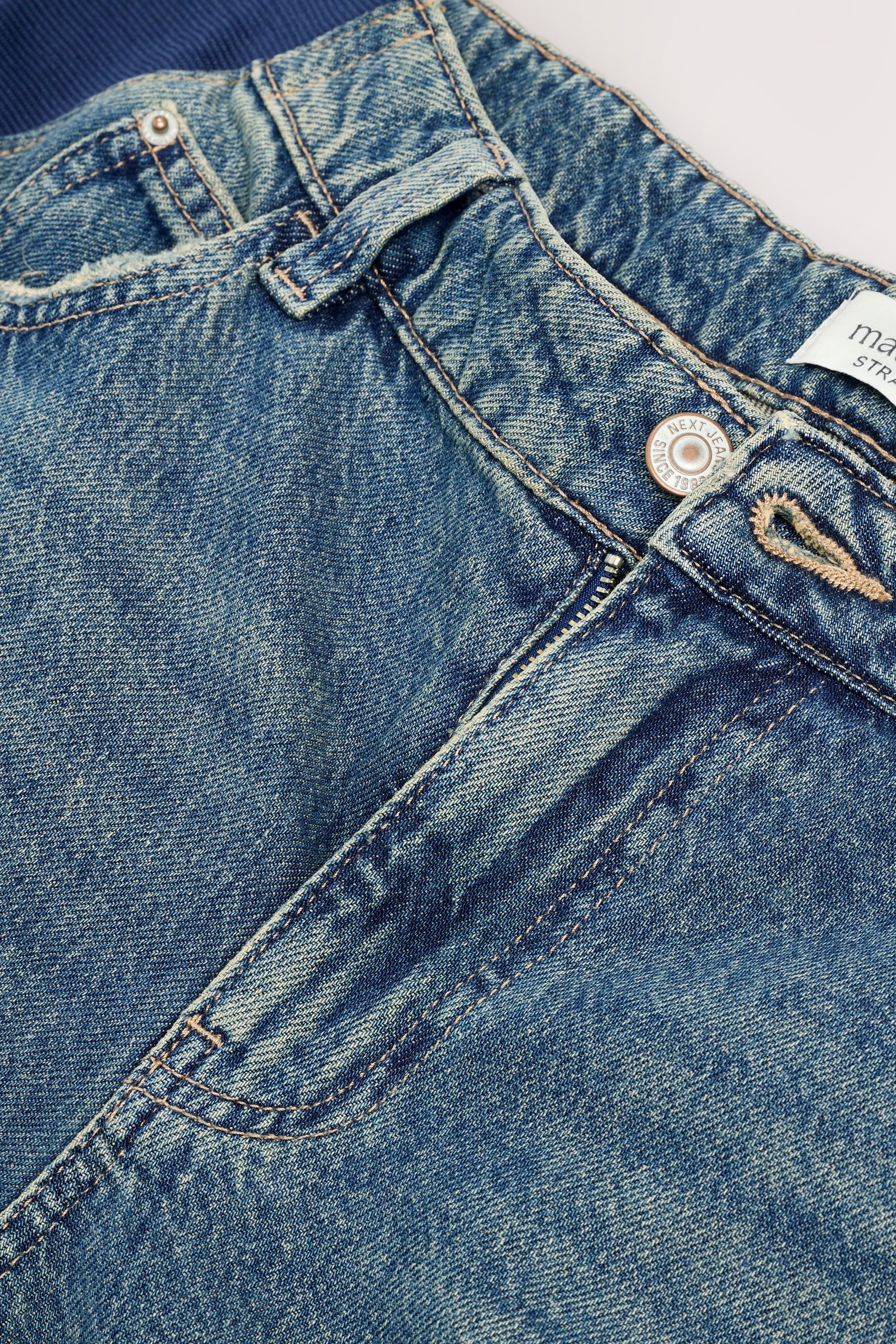 Next Umstandsjeans 90er-Jeans mit geradem Bein, Umstandsmode (1-tlg) – Bild 3 von 4