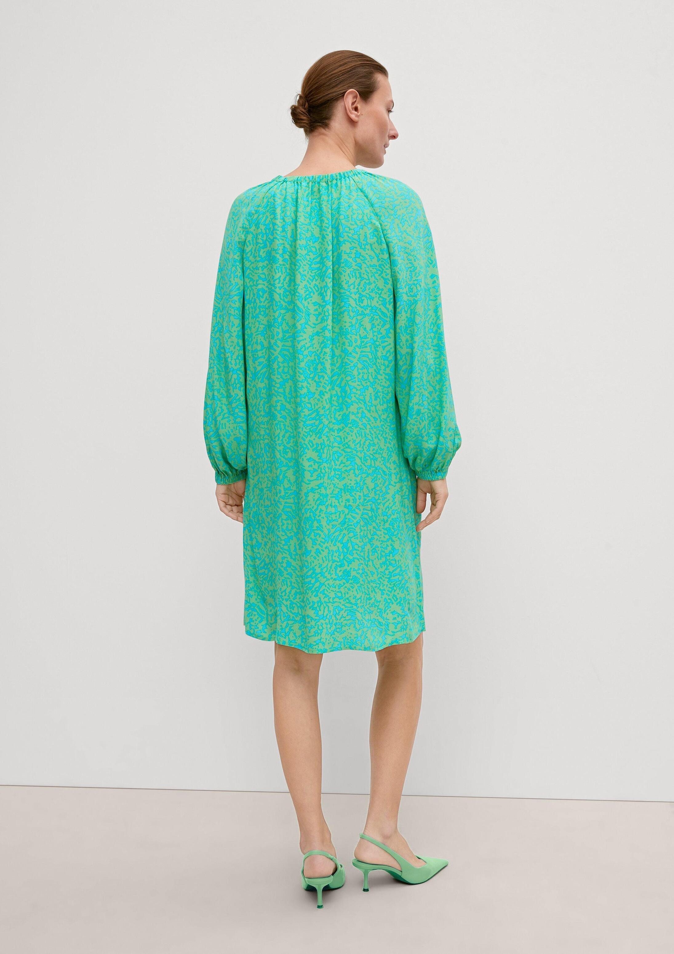 comma Minikleid Kleid Musterkleid aus Viskose
