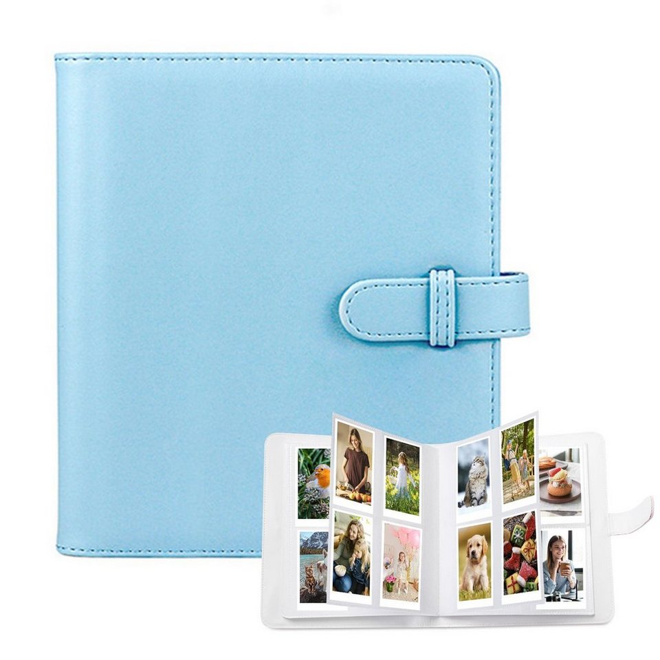 mit 9 Taschen Mini / 8 passend Film, langlebig Fotoalbum – CALIYO Mini 90 für modisch Mini Fotoalbum und 256