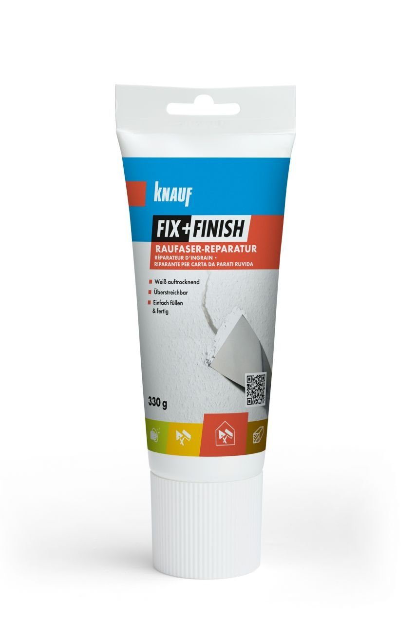 KNAUF Spachtelmasse Knauf Fix + Finish Rauhfaserreparatur weiß 330 g