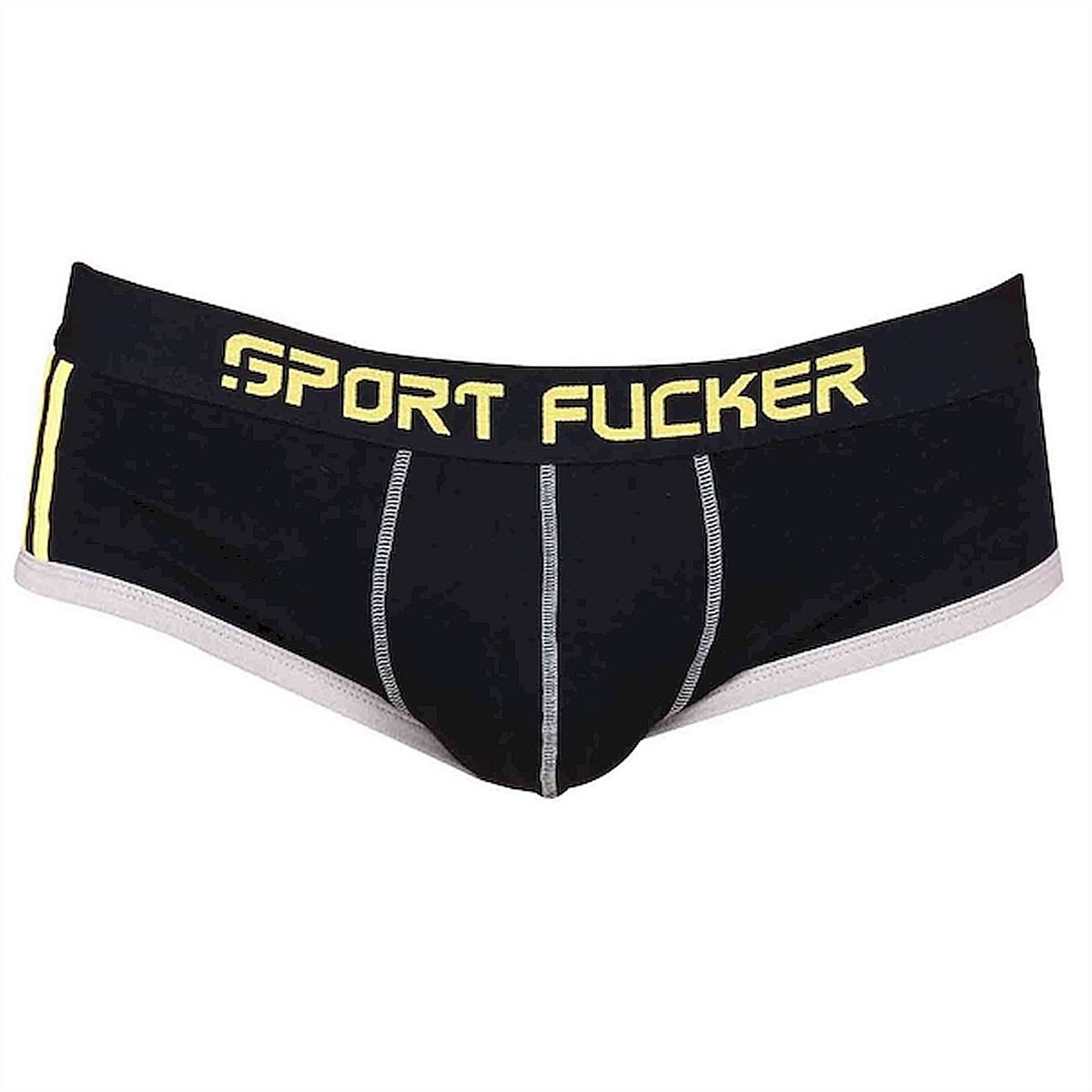 Slip Sport Fucker Endurance Brief - Grau / Gelb