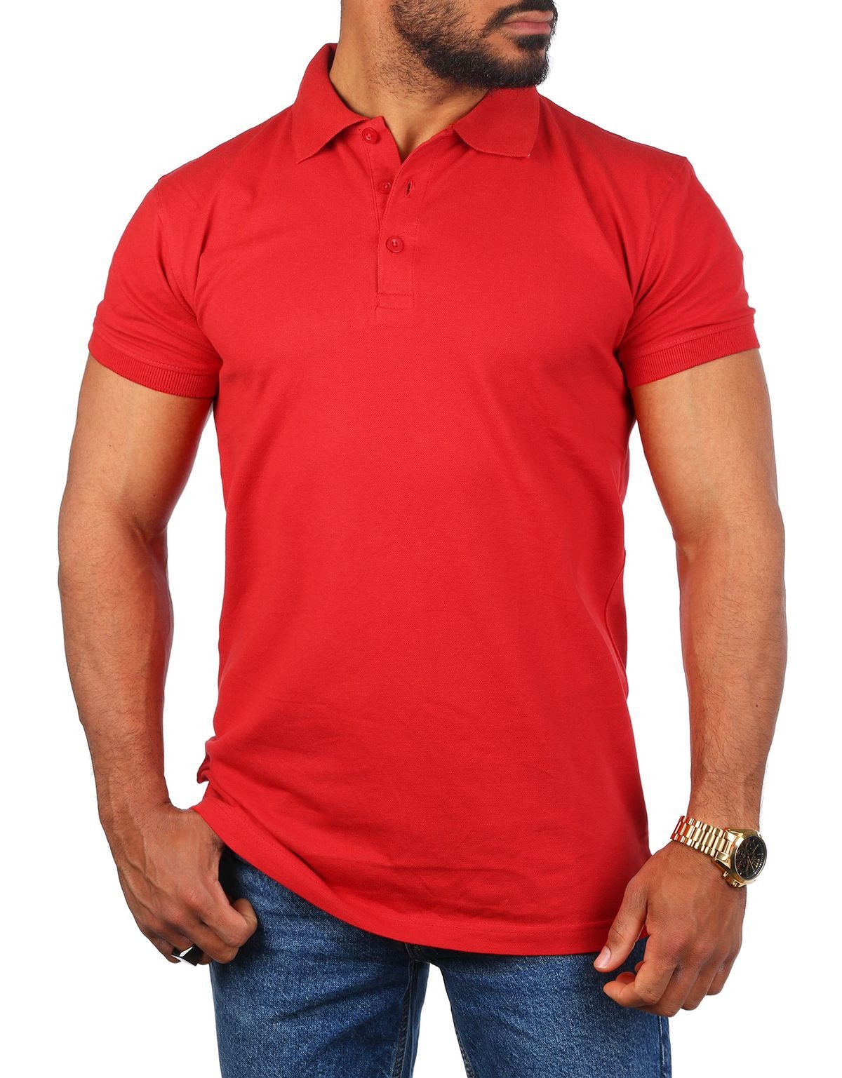 Young & Rich Poloshirt Herren Uni günstig online kaufen