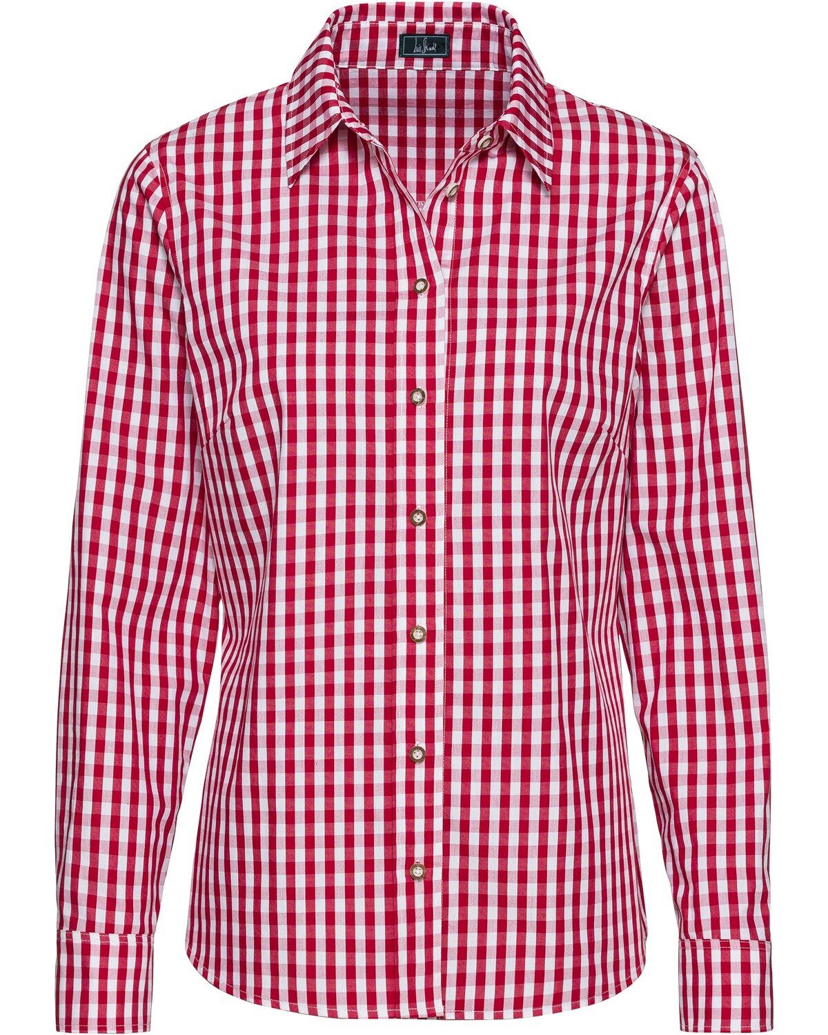 Trachtenbluse Bluse in Vichykaro-Muster